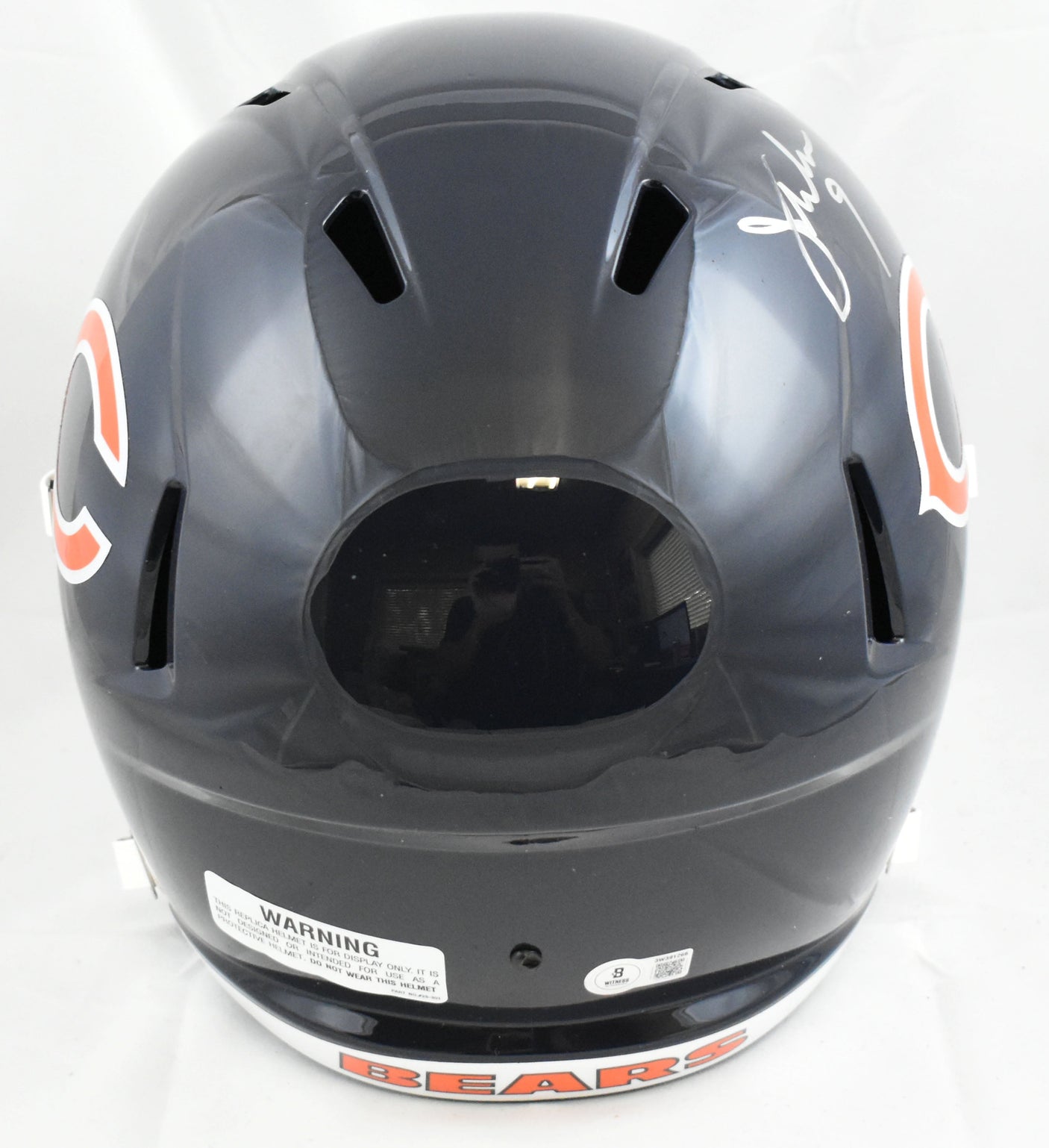 Jim McMahon Autographed Chicago Bears F/S Helmet - Beckett W Hologram *Silver