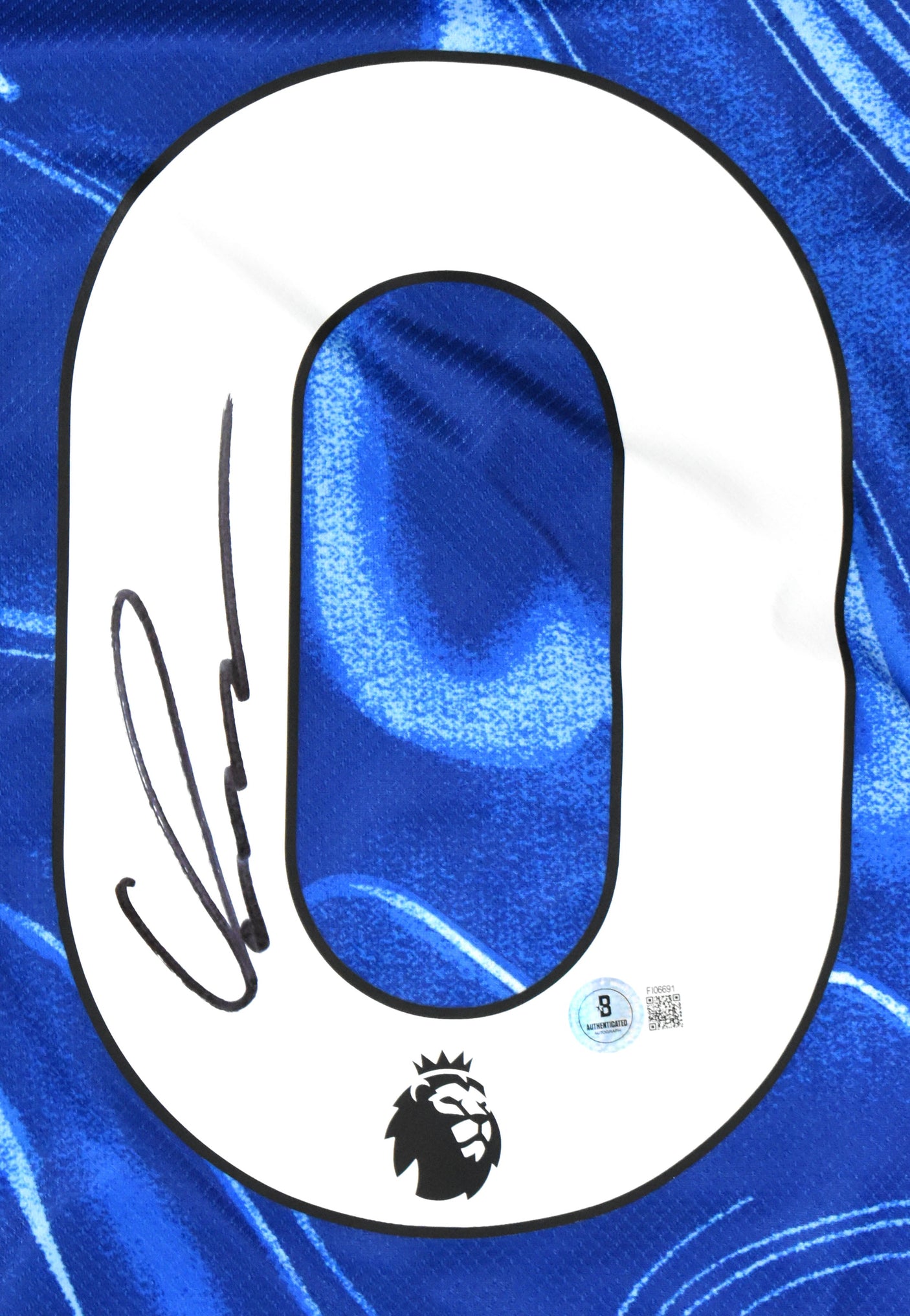 Cole Palmer Autographed Chelsea Home Soccer Jersey #20 - Beckett Hologram *M