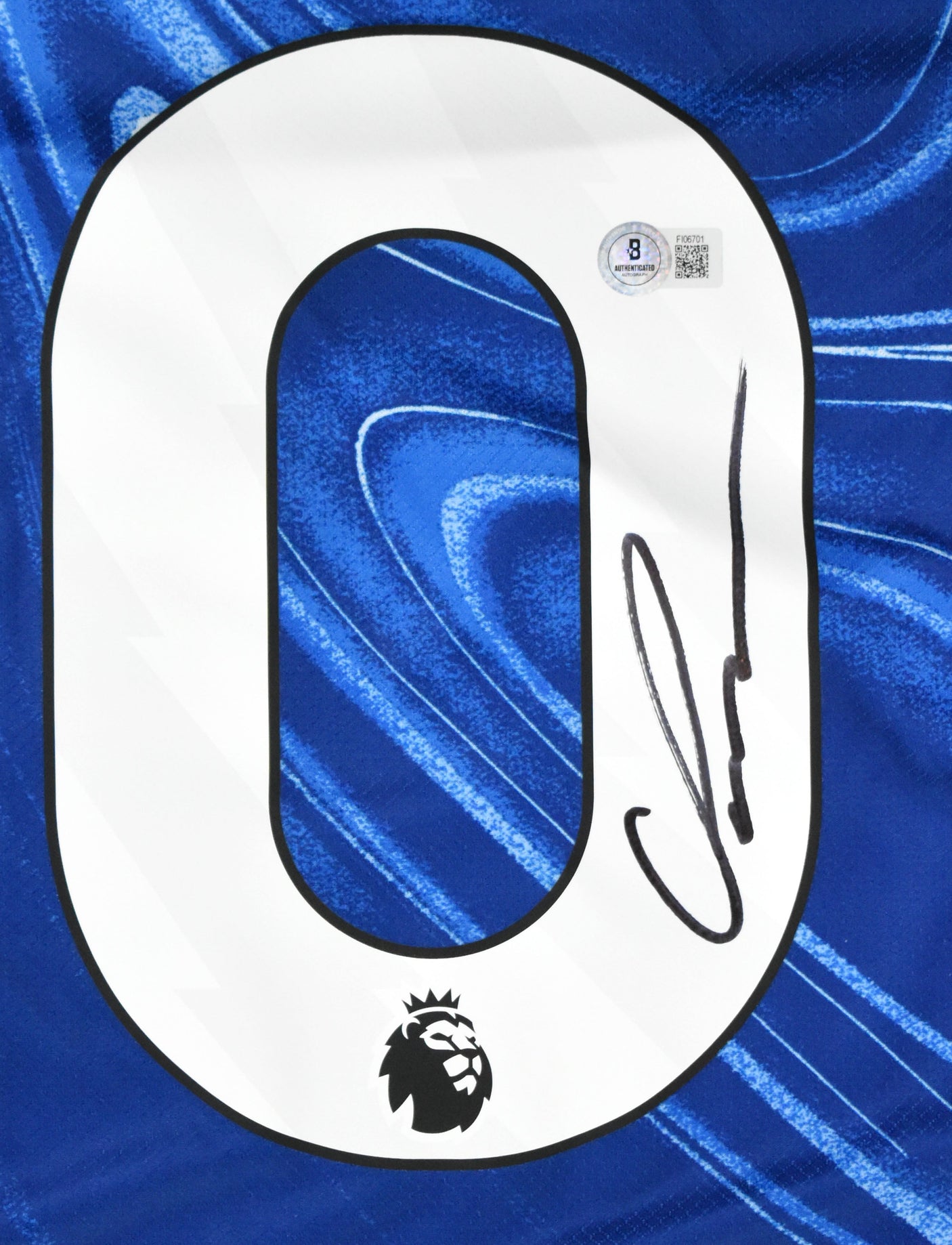 Cole Palmer Autographed Chelsea Home Soccer Jersey #20 - Beckett Hologram *L