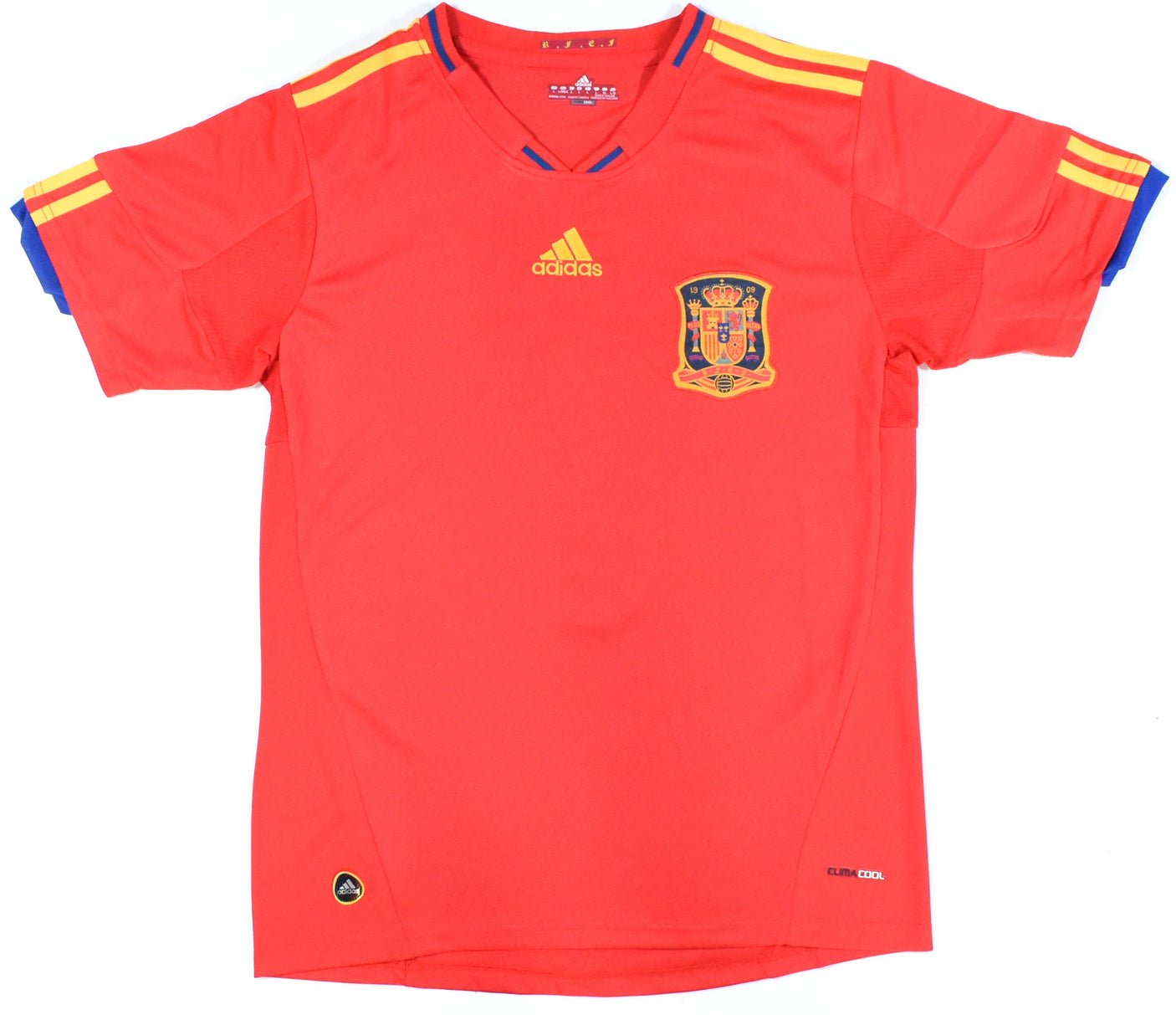 David Villa Autographed Spain Home Soccer Jersey #7 - Beckett W Hologram *L