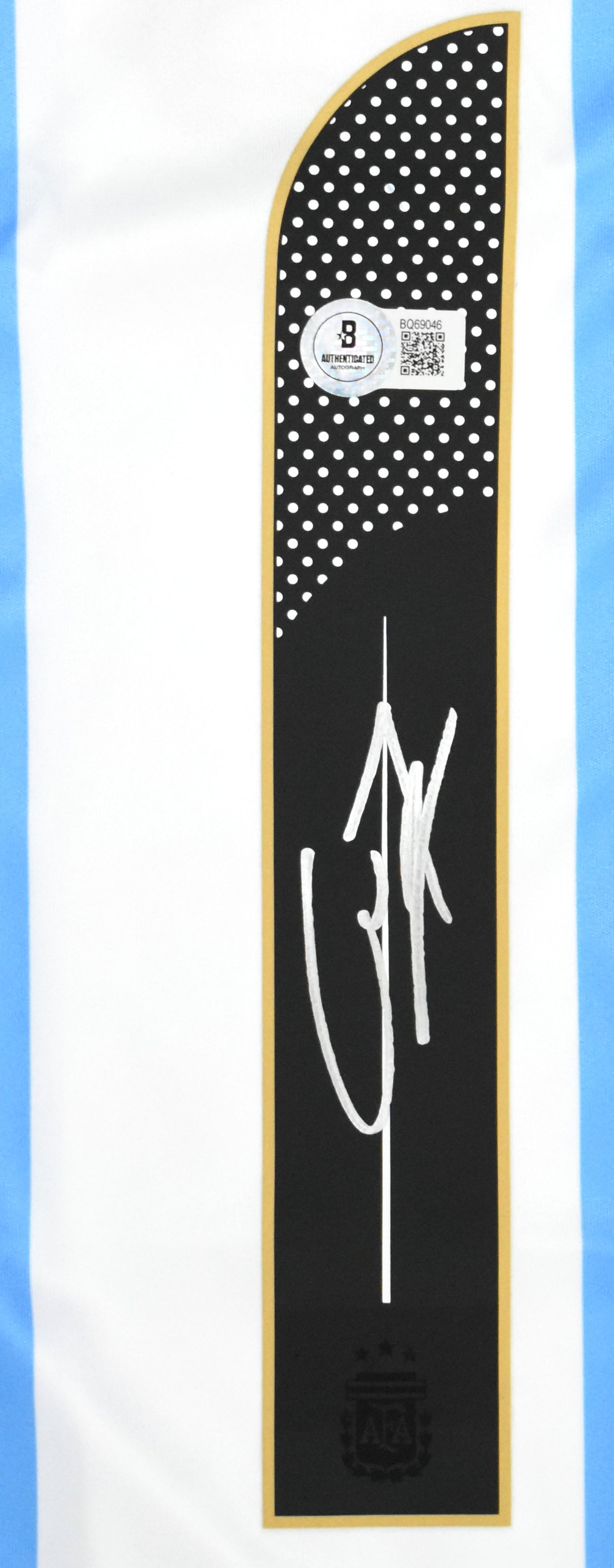 Alejandro Garnacho Autographed Argentina Home Soccer Jersey #17 -Beckett Holo *M