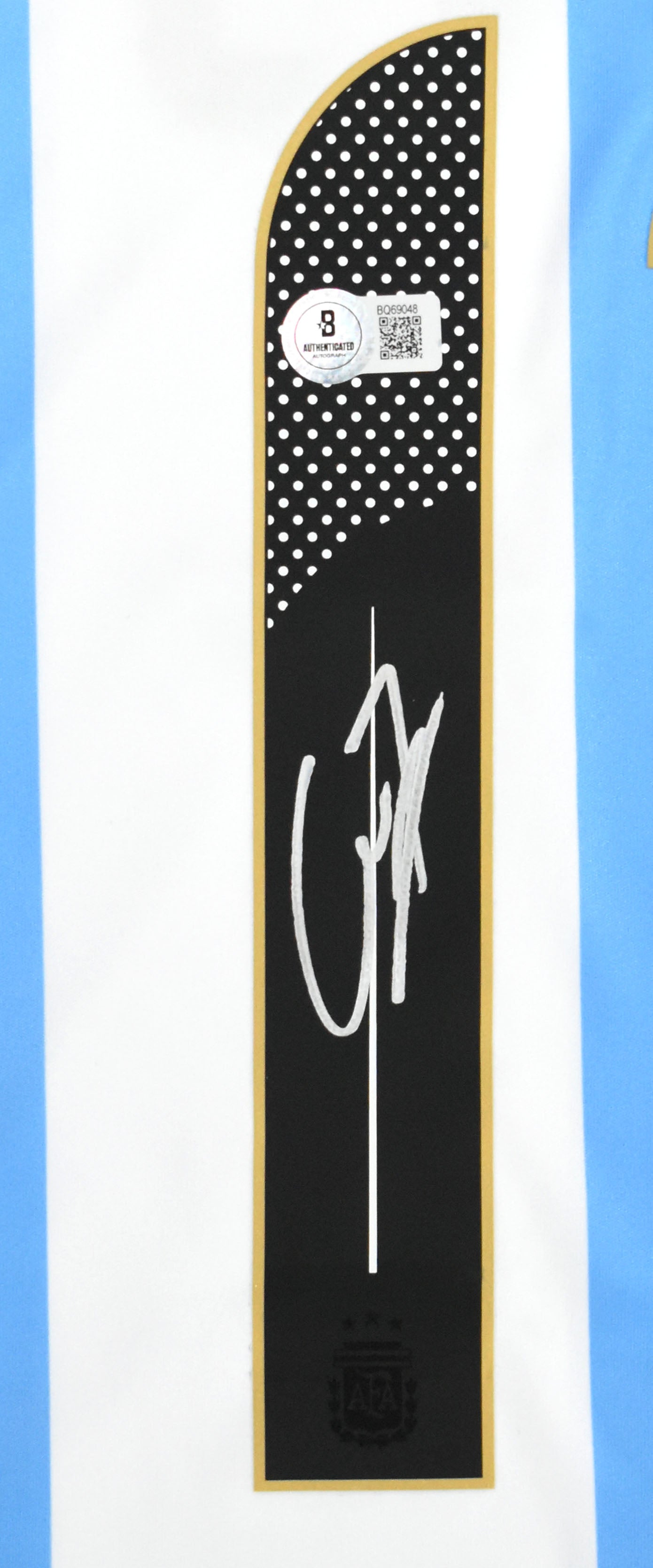 Alejandro Garnacho Autographed Argentina Home Soccer Jersey #17 -Beckett Holo *L