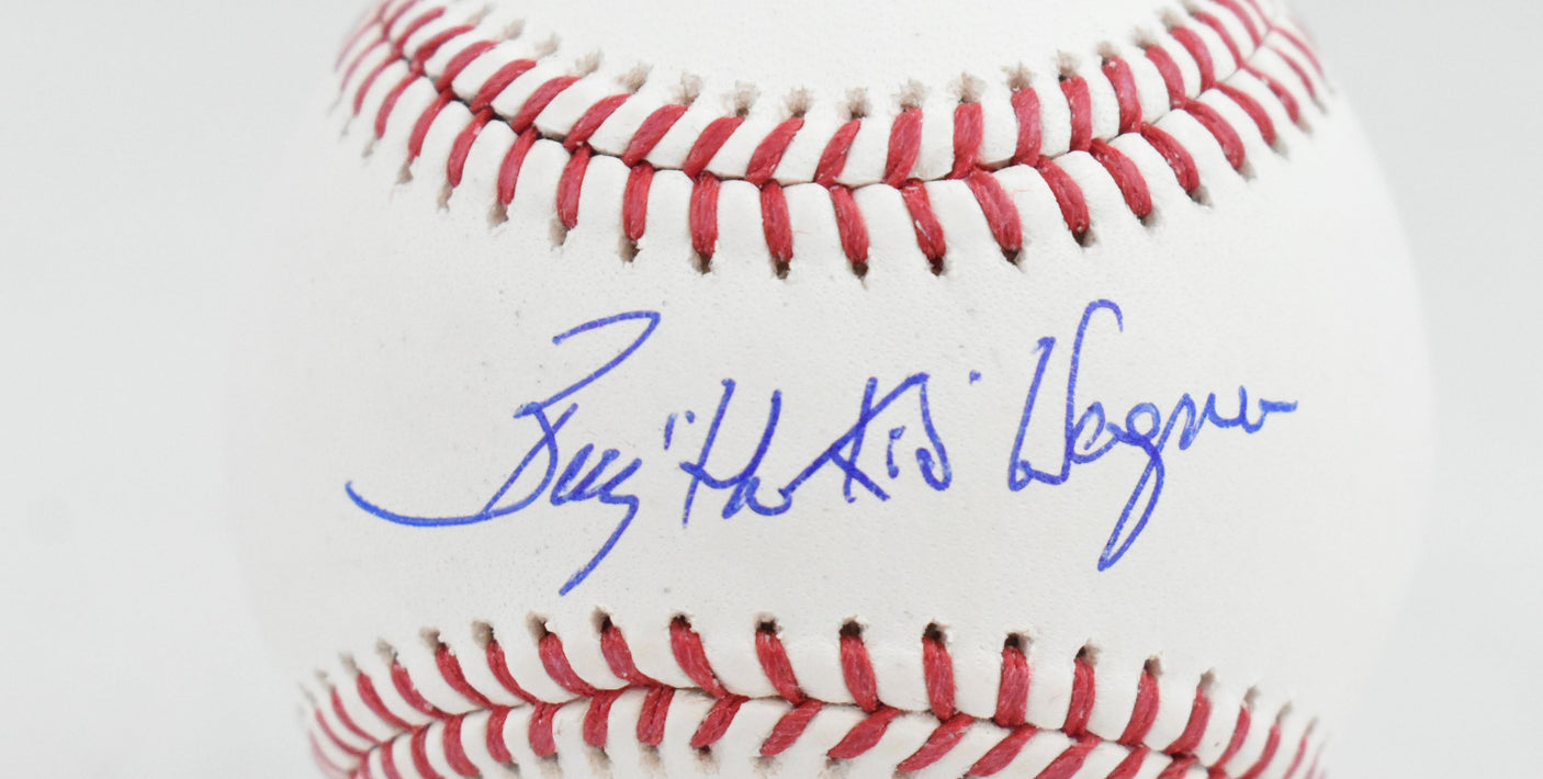 Billy Wagner Autographed Rawlings OML Baseball w/The Kid - Beckett W Holo *Blue