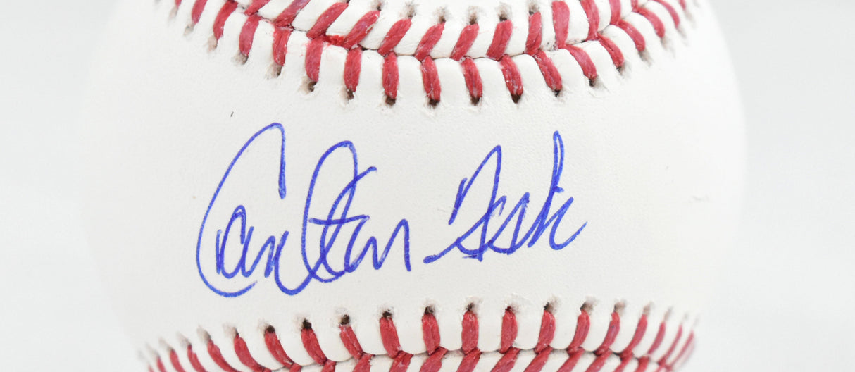 Carlton Fisk Autographed Rawlings OML Baseball - Fanatics *Blue