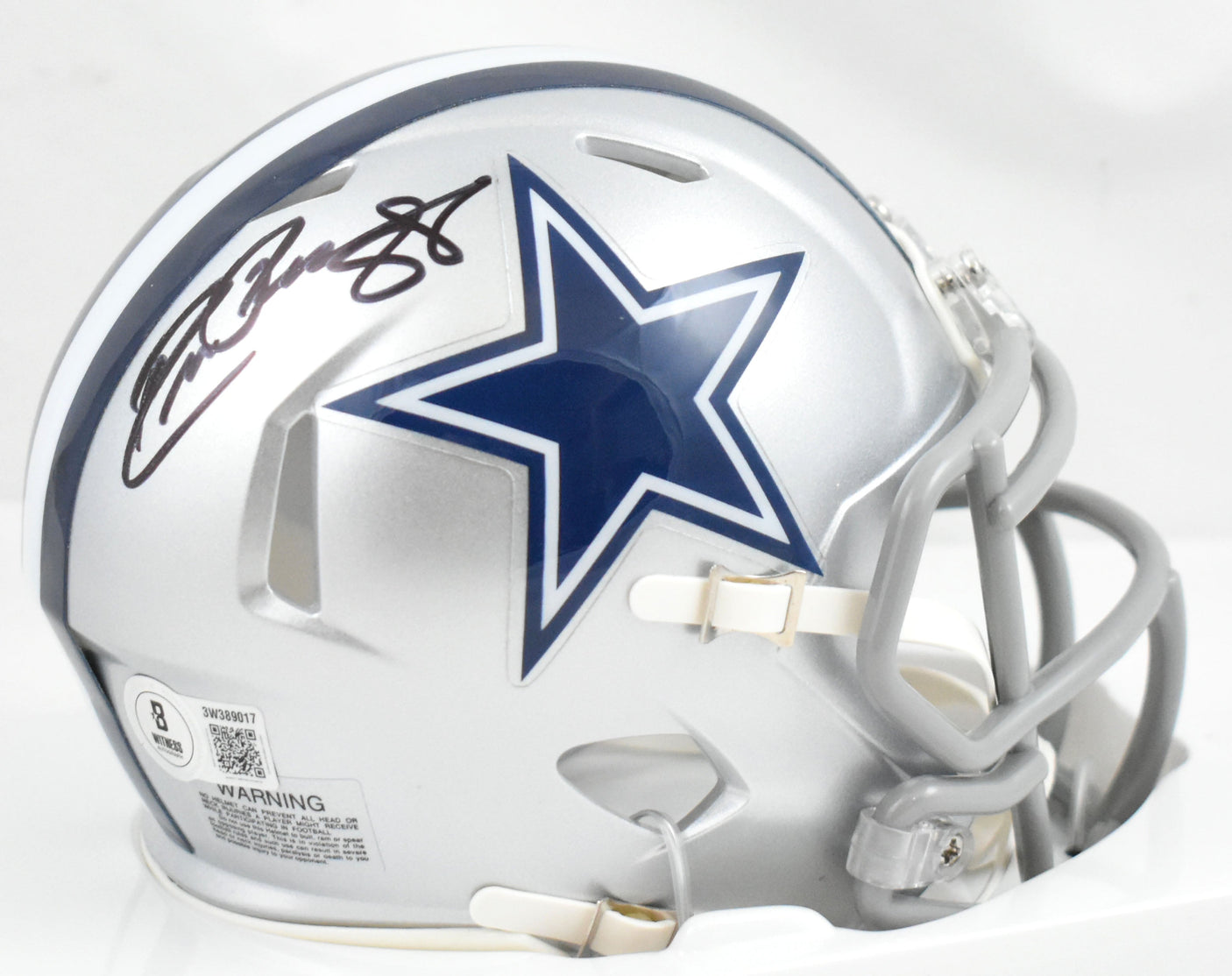 Drew Pearson Autographed Dallas Cowboys Speed Mini Helmet - Beckett W Hologram
