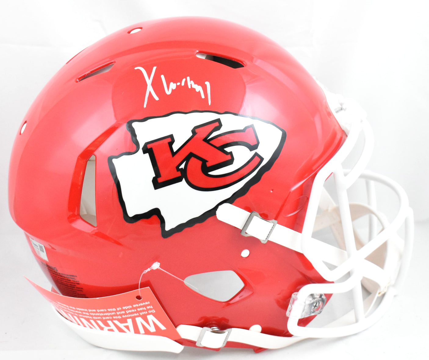 Xavier Worthy Signed Kansas City Chiefs F/S Speed Authentic Helmet - Fanatics