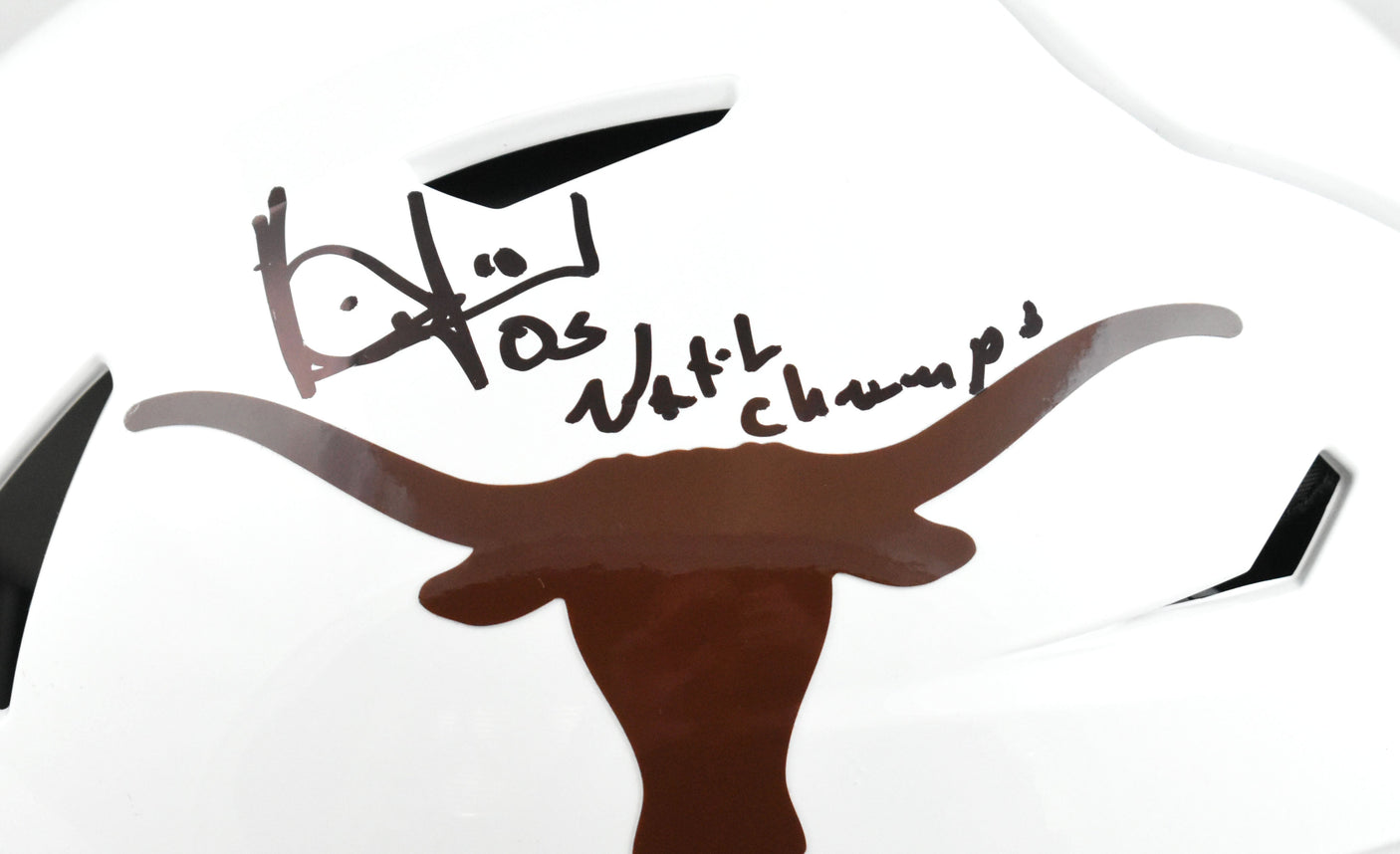 Vince Young Signed UT Longhorns F/S SpeedFlex Helmet 05 Natl Champs- Beckett W