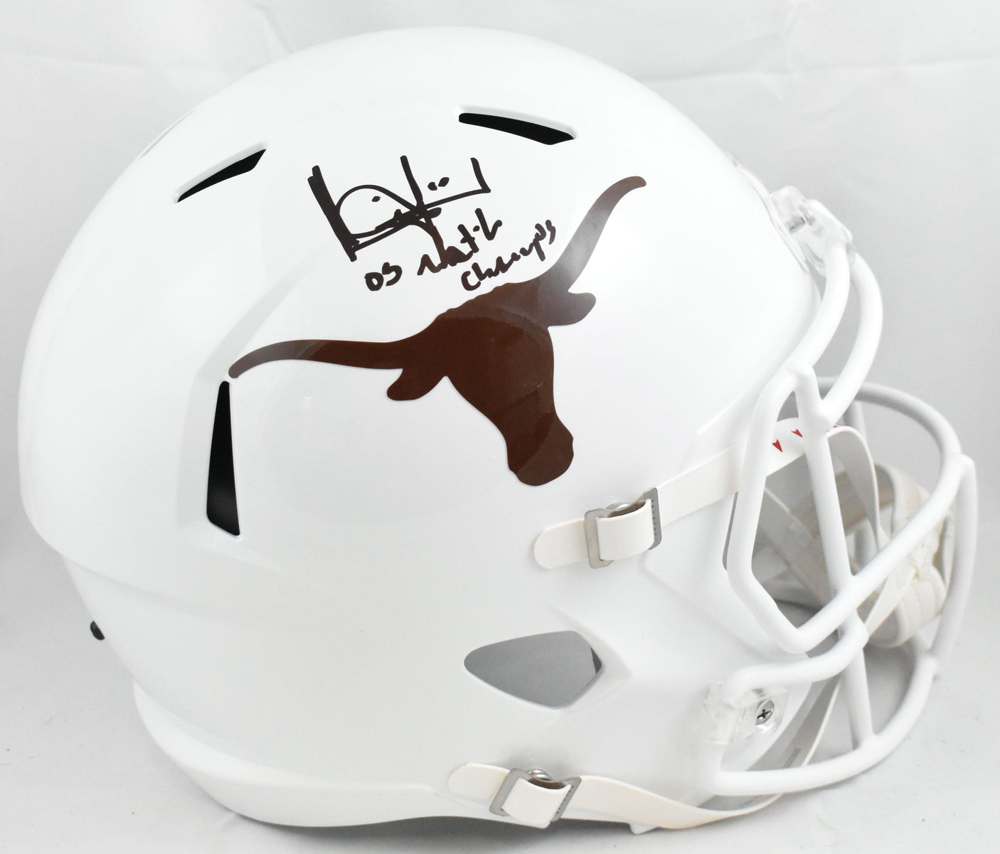 Vince Young Signed UT Longhorns F/S Speed Helmet 05 Natl Champs - Beckett W Holo