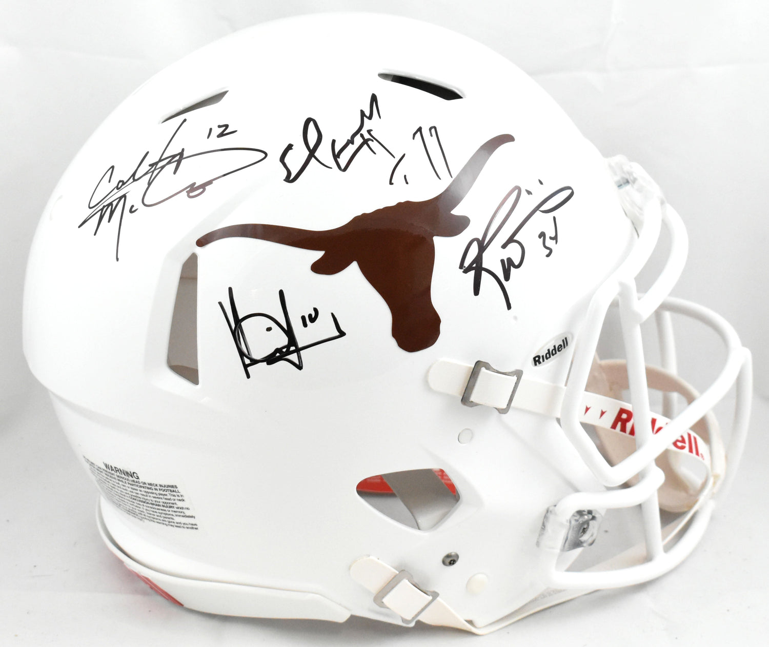 Texas Longhorns Quad Legends F/S Speed Authentic Helmet - Beckett W Hologram
