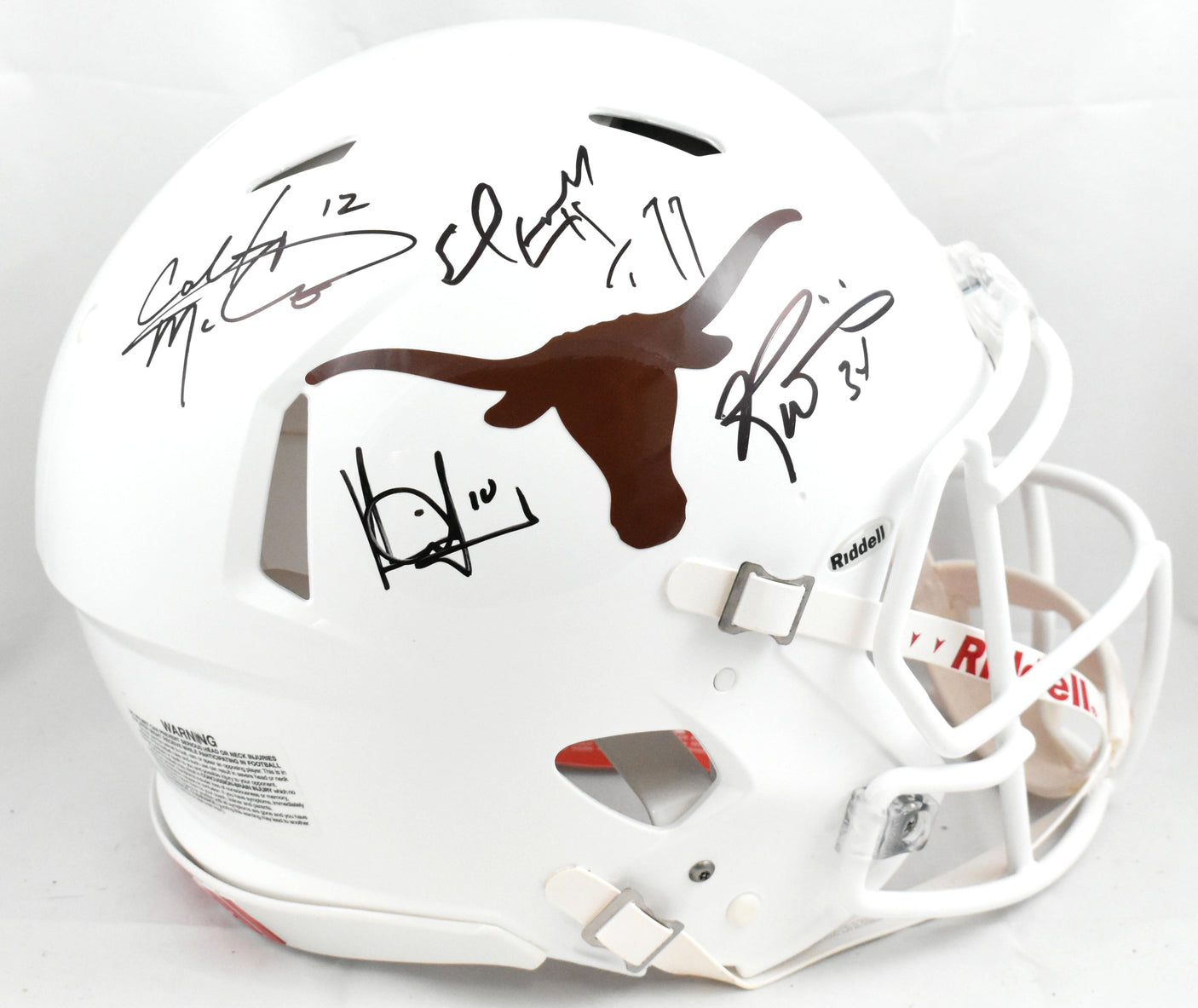 Texas Longhorns Quad Legends F/S Speed Authentic Helmet - Beckett W Hologram