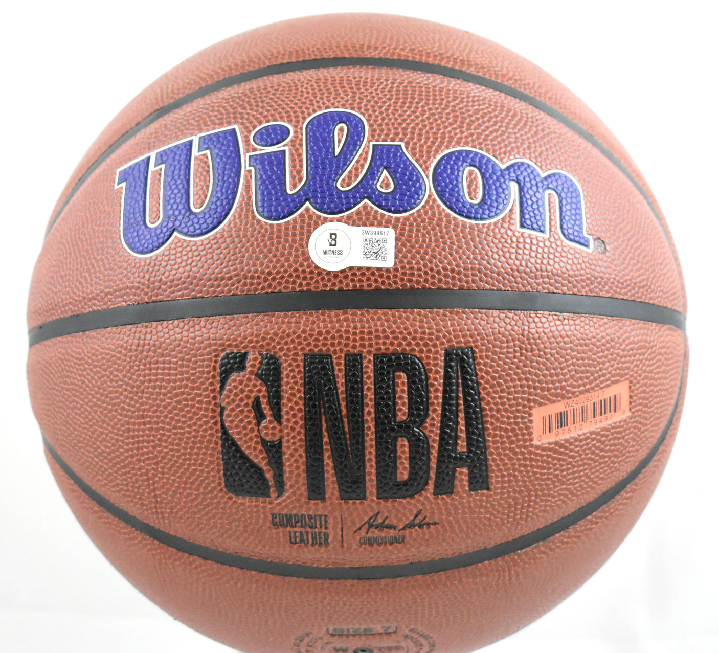 Vlade Divac Autographed NBA Wilson Lakers Logo Basketball - Beckett W Hologram