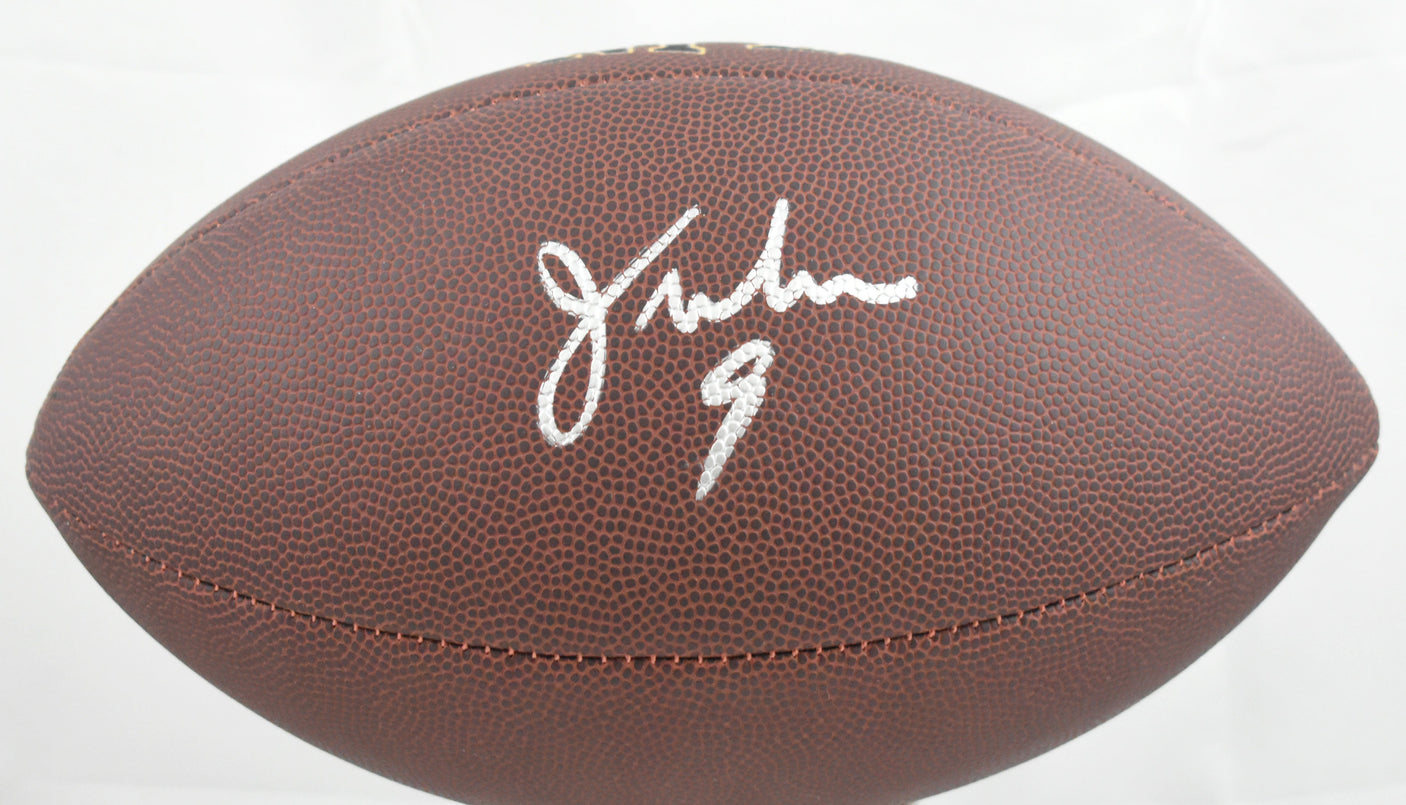 Jim McMahon Autographed NFL Super Grip Wilson Football - Beckett W Hologram