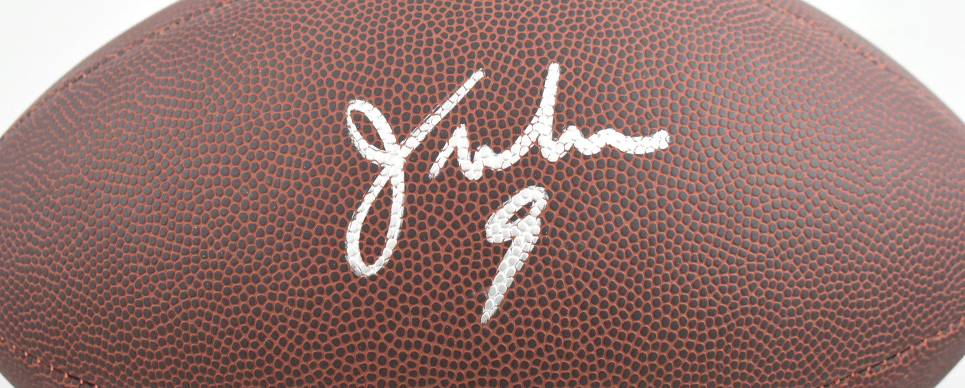 Jim McMahon Autographed NFL Super Grip Wilson Football - Beckett W Hologram