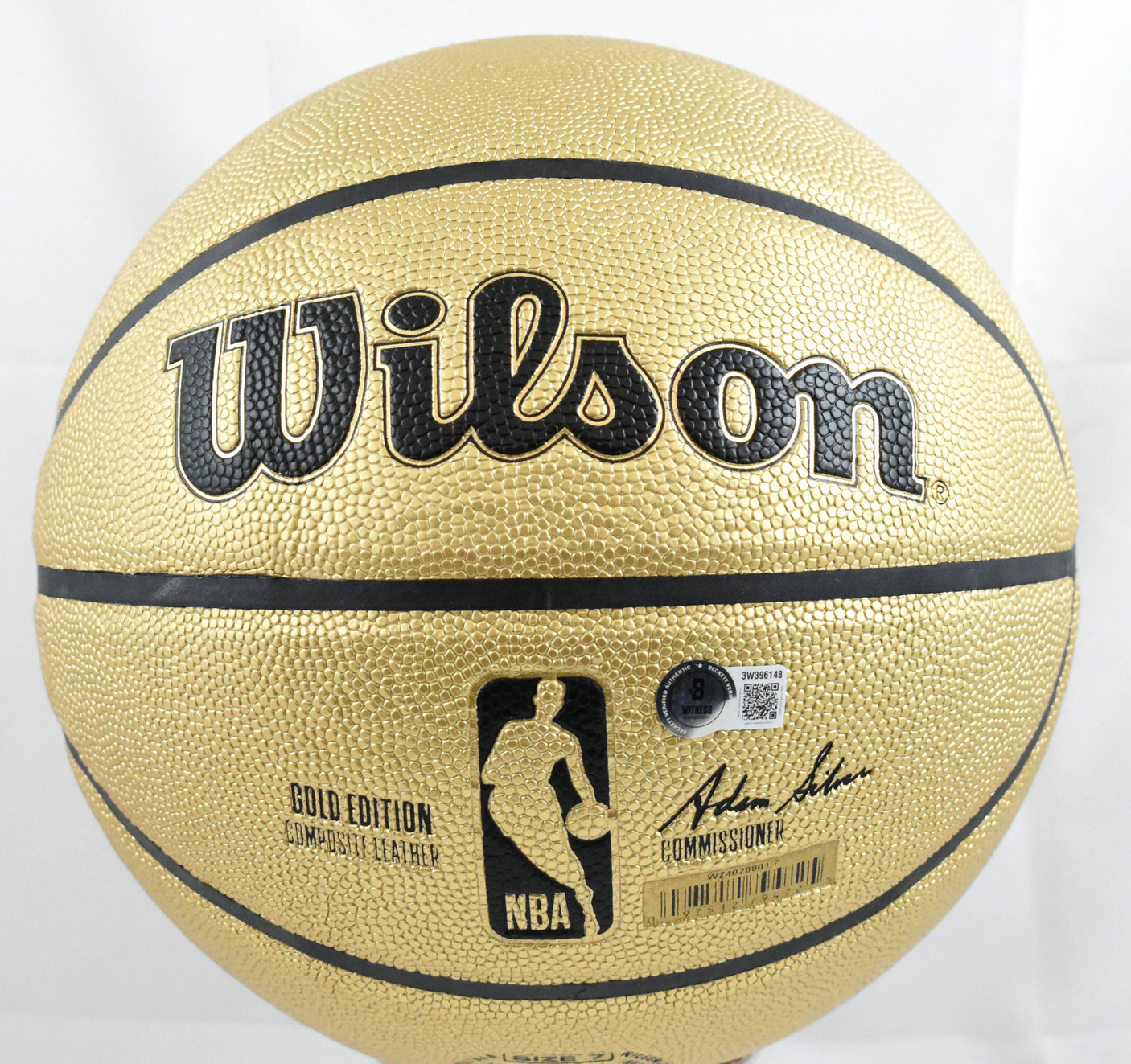 Jim Boeheim Autographed NBA Wilson Gold Basketball 3x Olympic Gold - Beckett W
