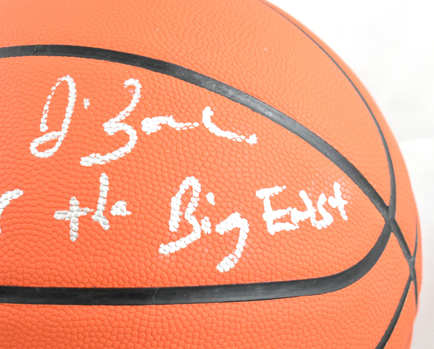 Jim Calhoun Jim Boeheim Autographed NCAA Wilson Basketball - Beckett W Hologram