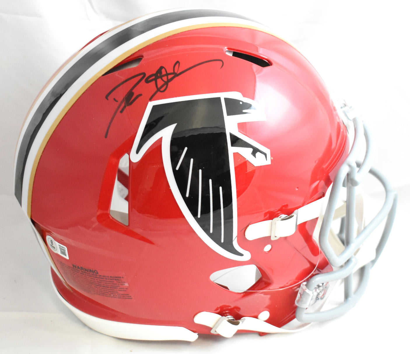 Deion Sanders Signed Falcons 66-69 F/S Speed Authentic Helmet - Beckett W Holo