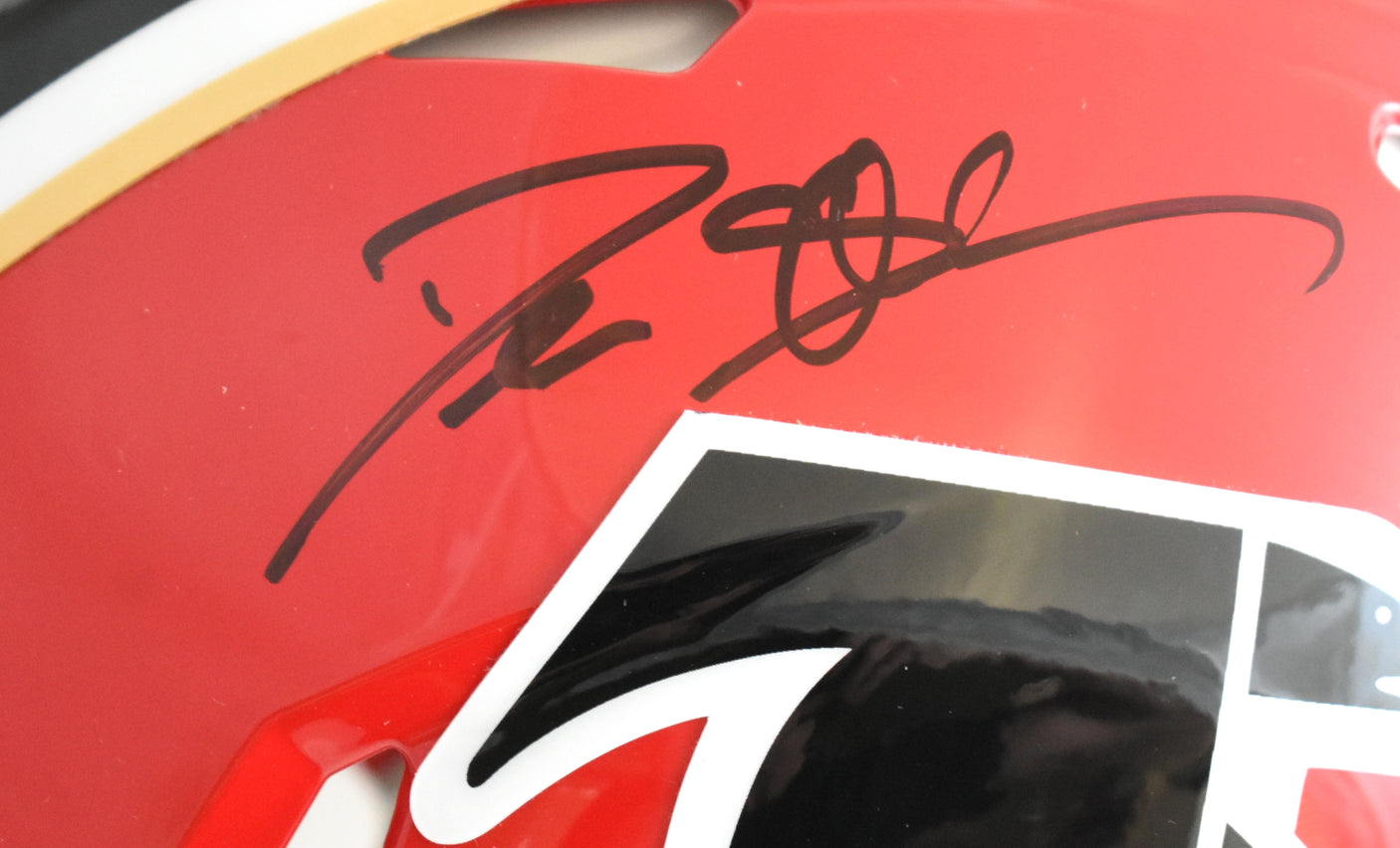 Deion Sanders Signed Falcons 66-69 F/S Speed Authentic Helmet - Beckett W Holo