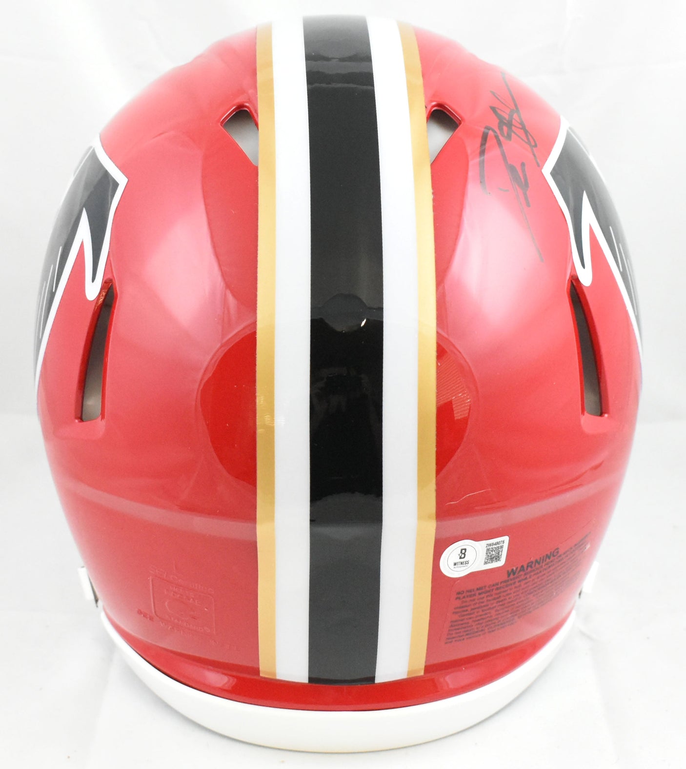 Deion Sanders Signed Falcons 66-69 F/S Speed Authentic Helmet - Beckett W Holo