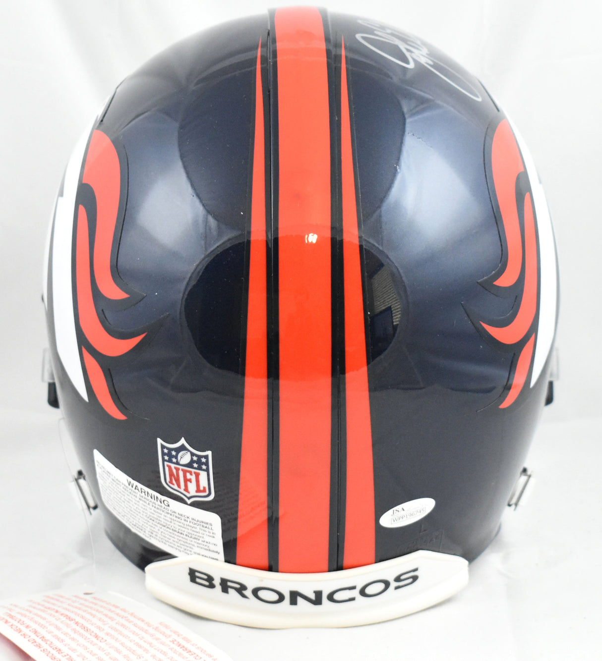 John Elway Autographed Denver Broncos F/S Authentic Helmet - JSA W *Silver
