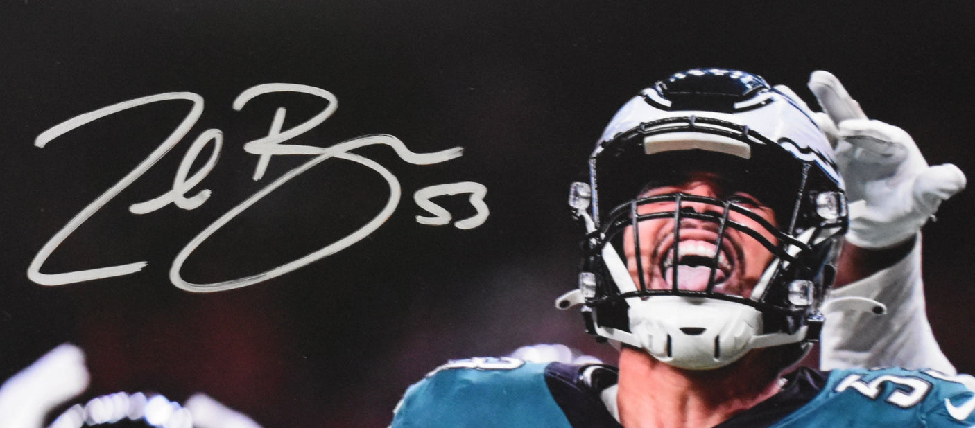 Zack Baun Autographed Philadelphia Eagles16x20 Celebration Photo- Beckett W Holo