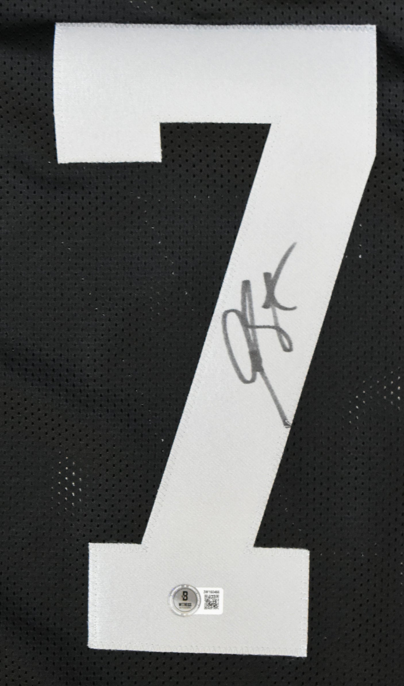 Geno Smith Autographed Black Pro Style Jersey - Beckett W Hologram *Black