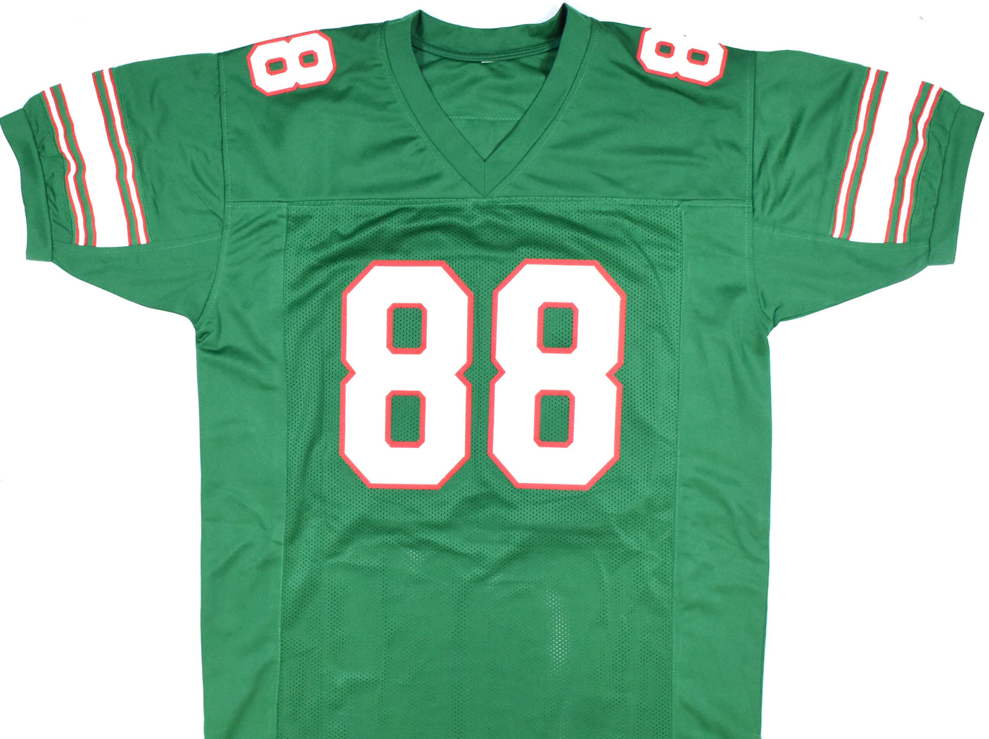 Jerry Rice Autographed Green College Style Jersey - Beckett *Black