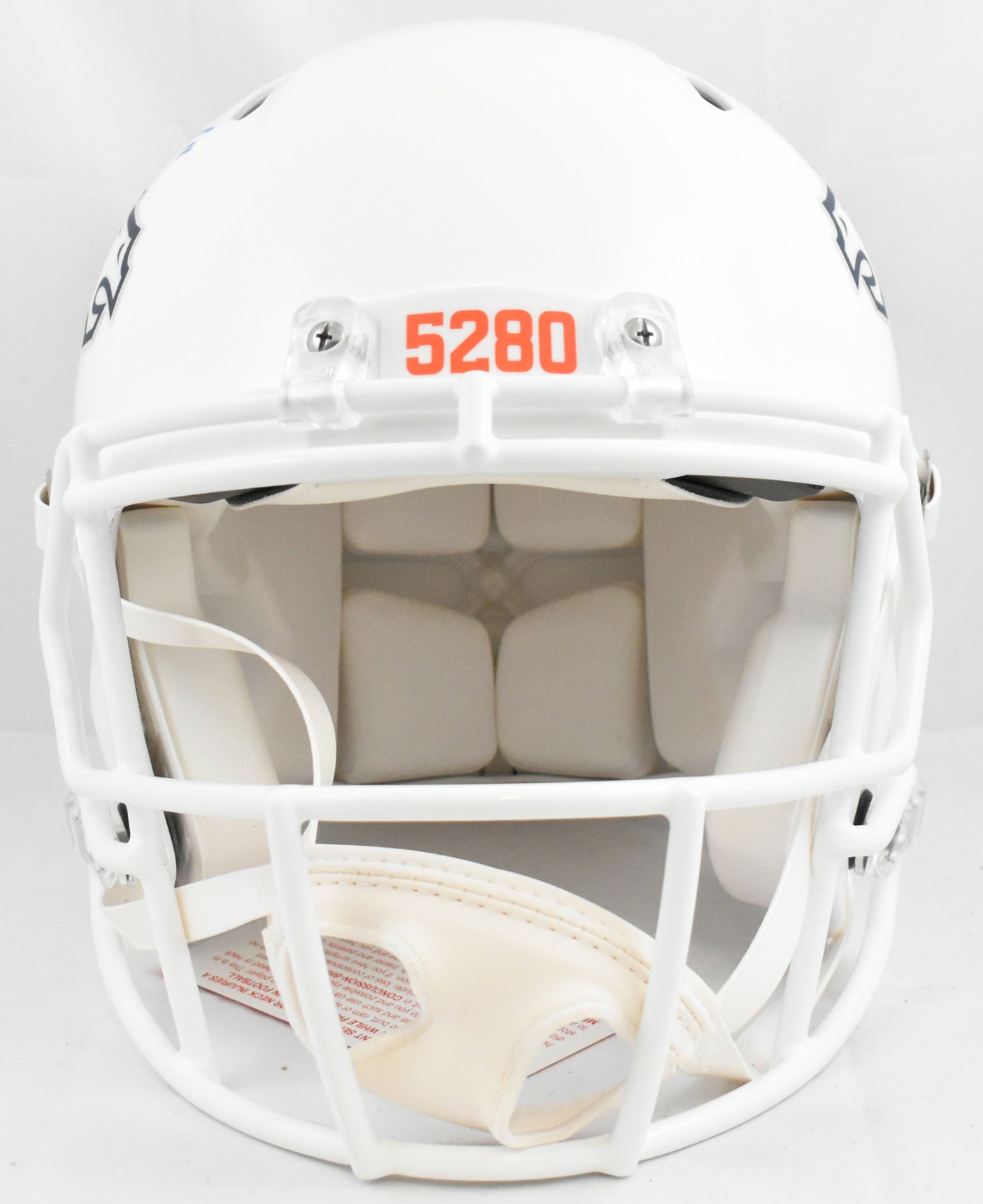 Troy Franklin Signed Broncos F/S Alt 24 Speed Authentic Helmet - Beckett W Holo