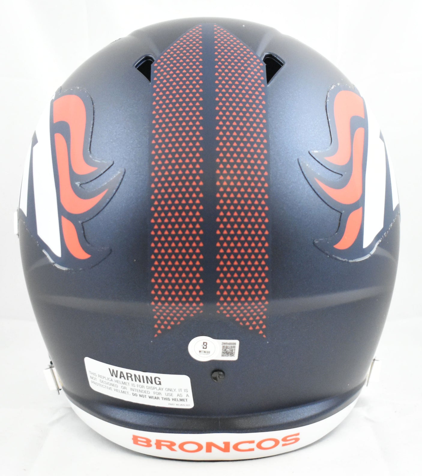 Troy Franklin Autographed Denver Broncos F/S Helmet - Beckett W Hologram *White