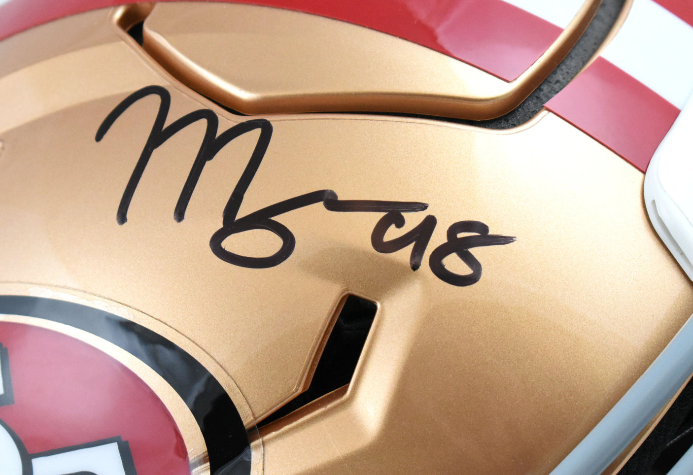 Mykel Williams Autographed 49ers F/S Speed Flex Helmet - Beckett W Hologram