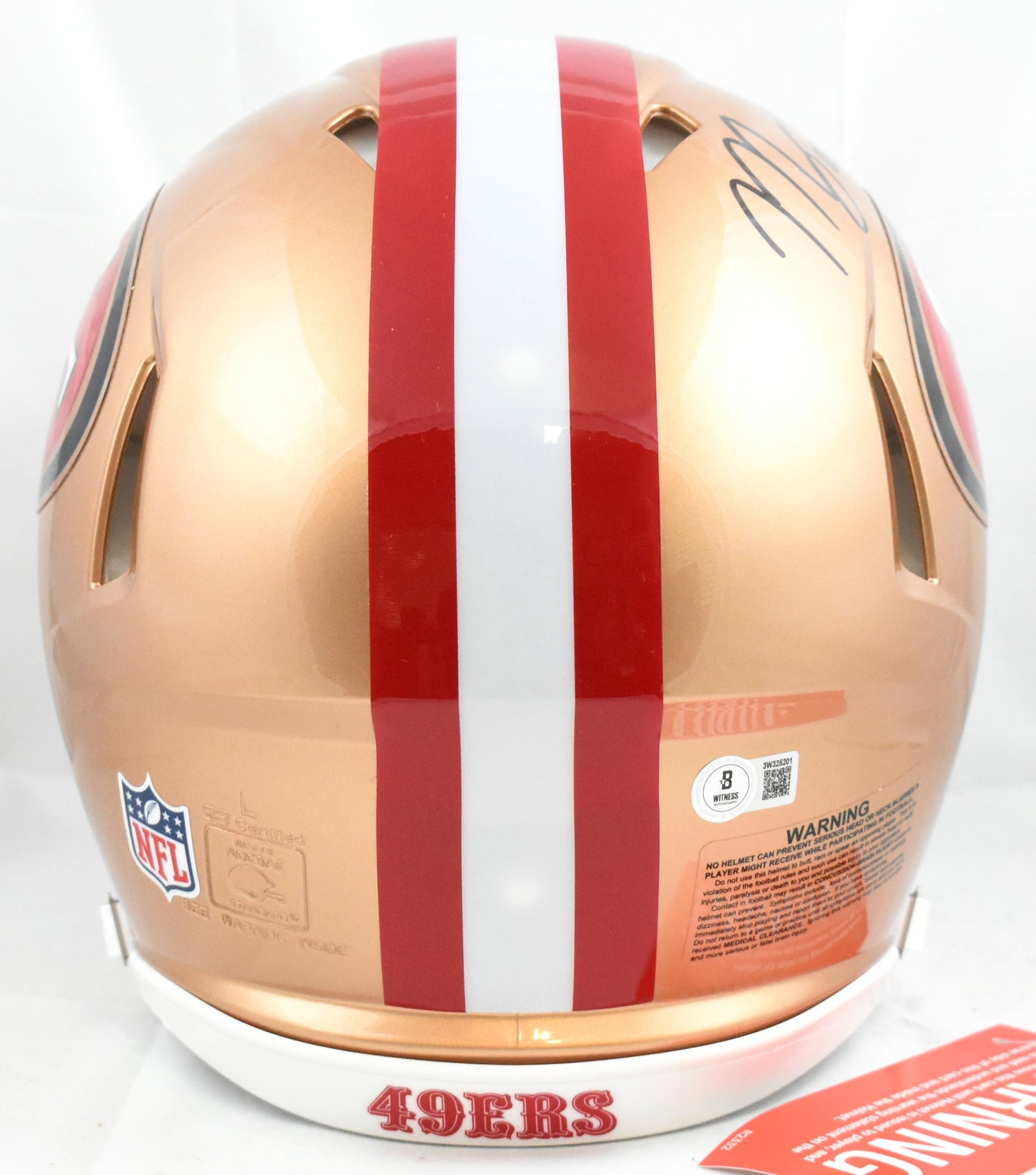 Mykel Williams Autographed 49ers F/S Speed Authentic Helmet w/1st-Beckett W Holo