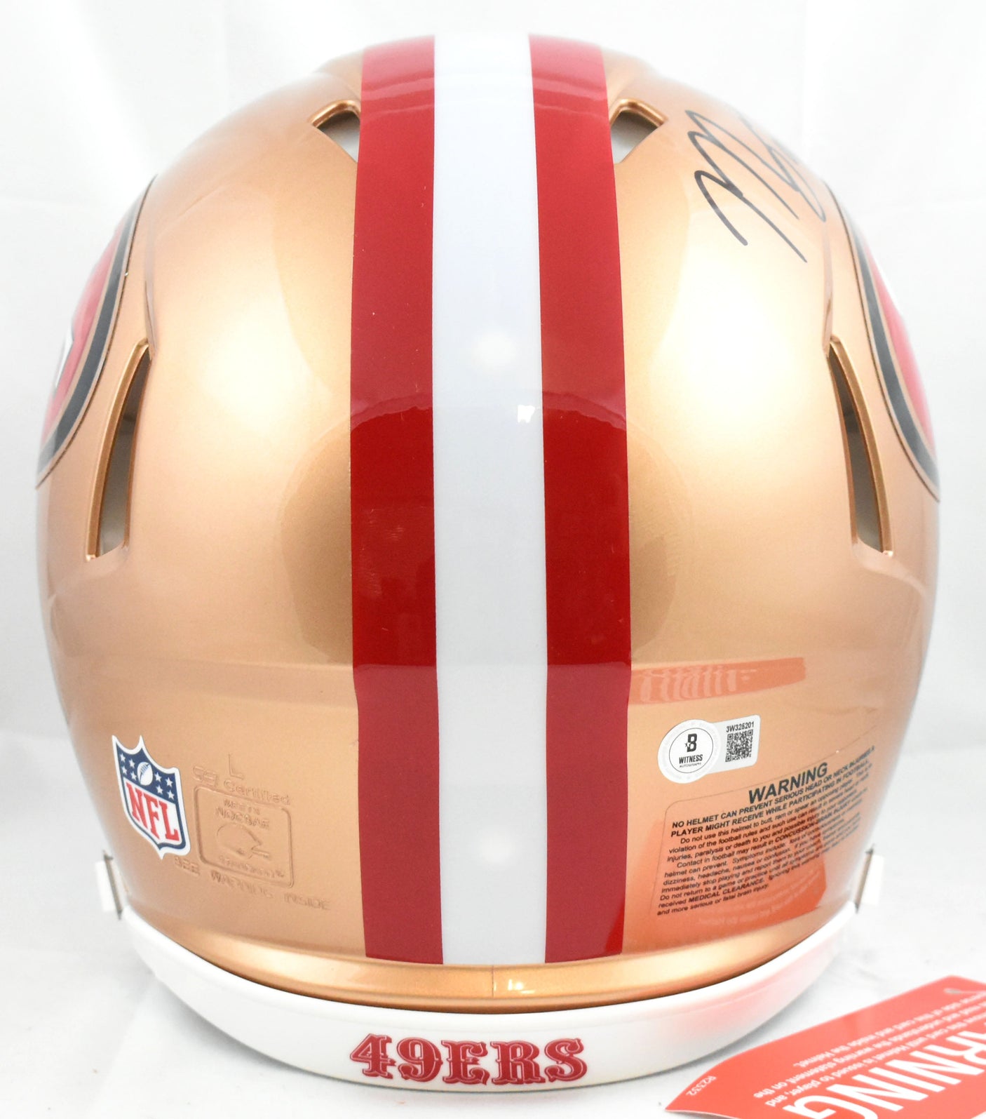 Mykel Williams Autographed 49ers F/S Speed Authentic Helmet w/1st-Beckett W Holo