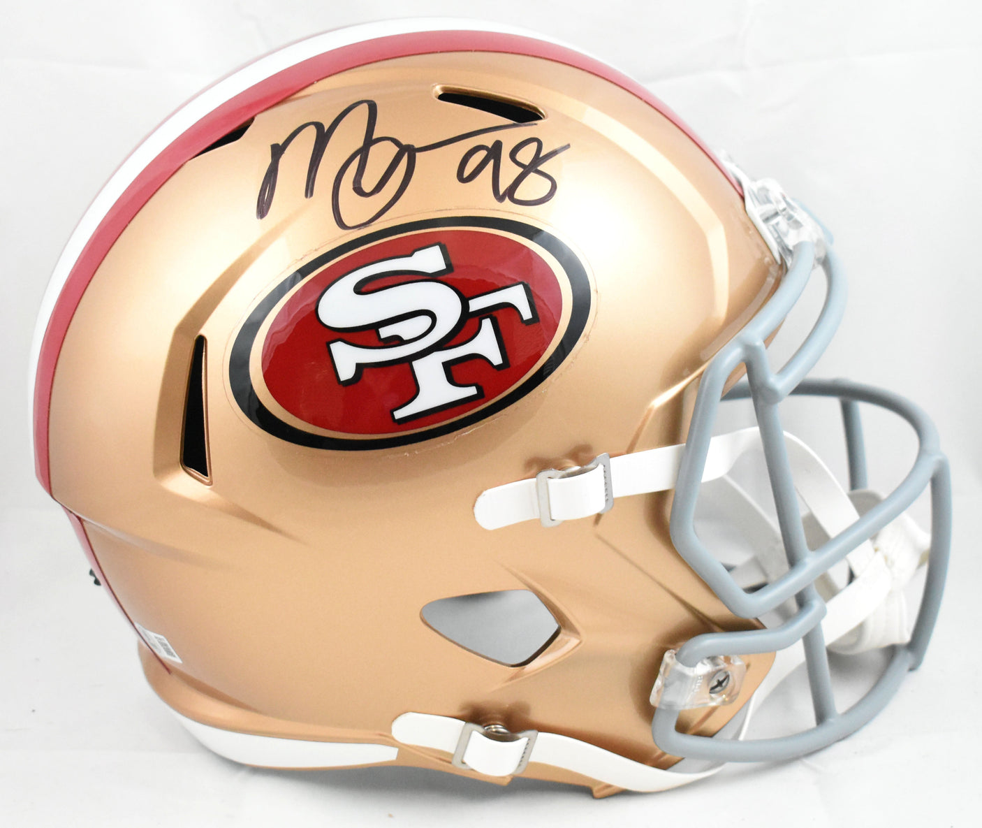 Mykel Williams Autographed San Francisco 49ers F/S Speed Helmet - Beckett W Holo