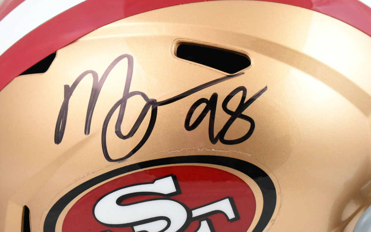 Mykel Williams Autographed San Francisco 49ers F/S Speed Helmet - Beckett W Holo