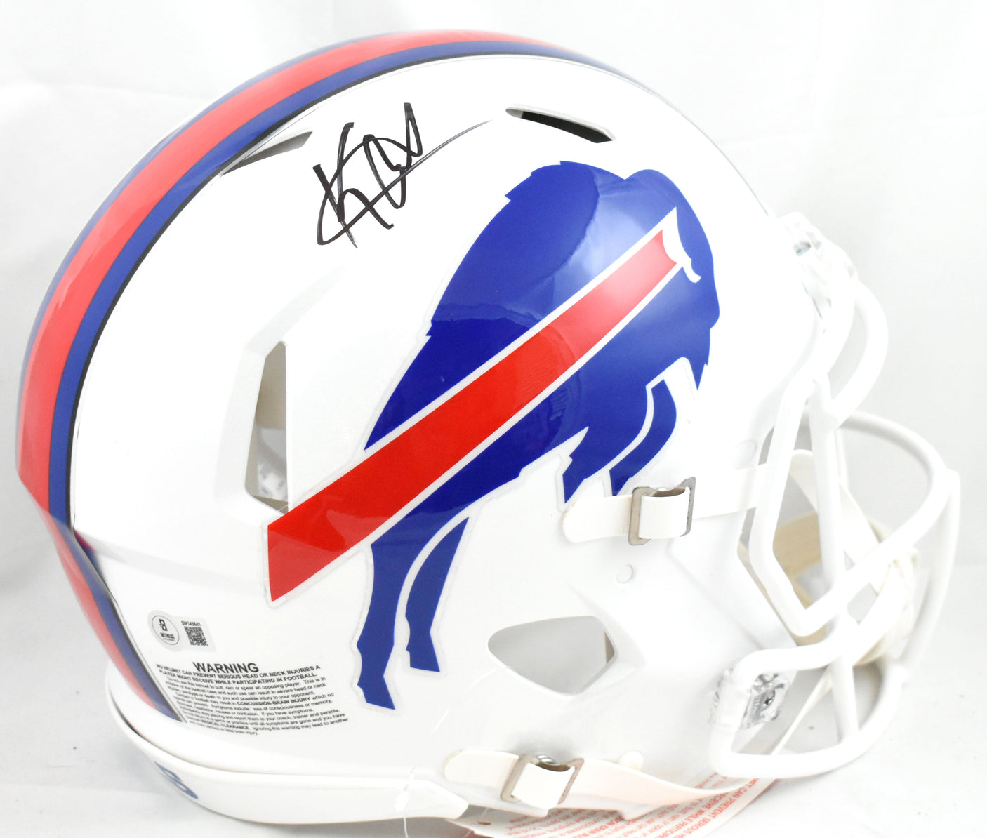 Keon Coleman Autographed Buffalo Bills F/S Speed Authentic Helmet-Beckett W Holo