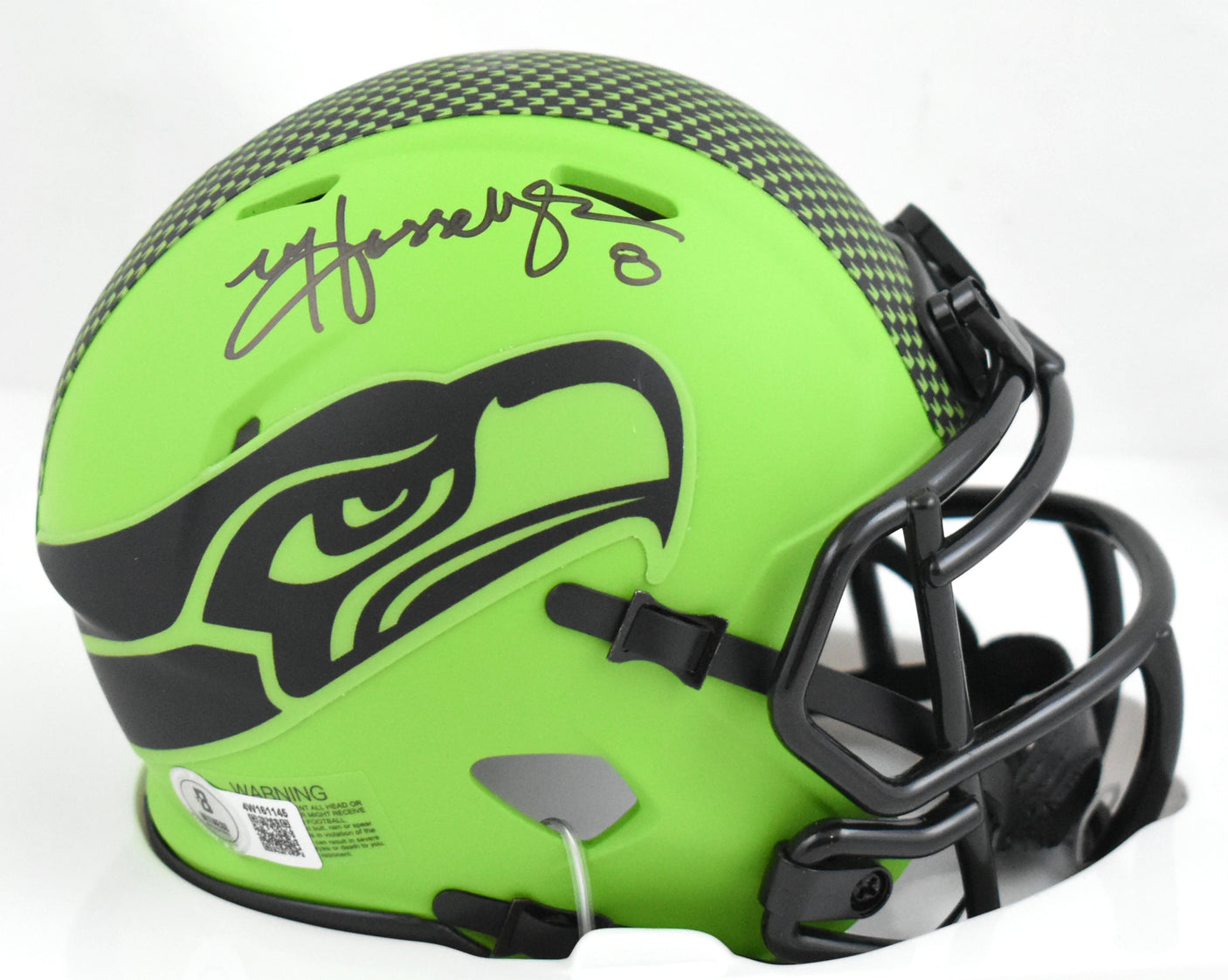 Matt Hasselbeck Autographed Seahawks Rave Speed Mini Helmet - Beckett W Hologram