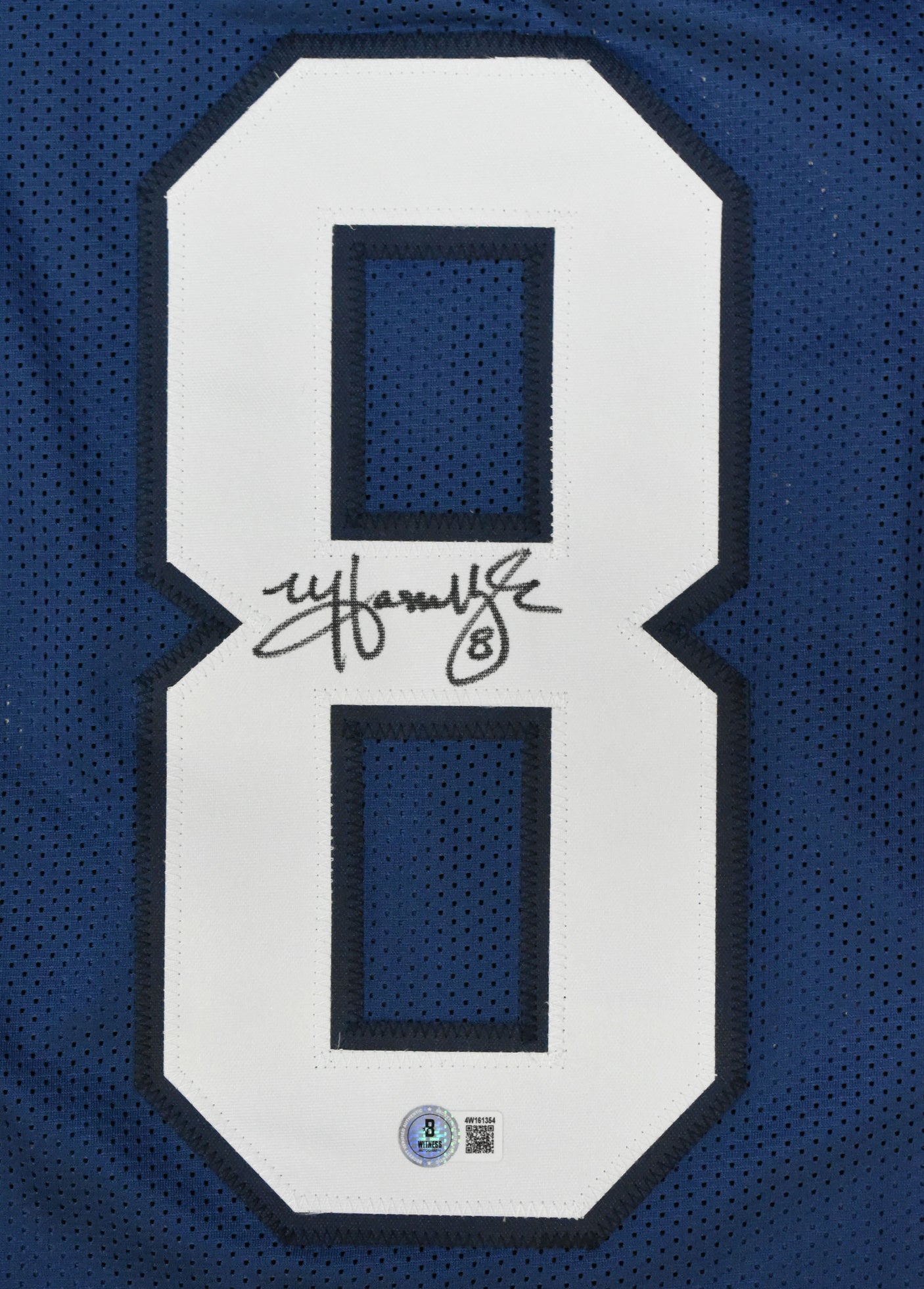 Matt Hasselbeck Autographed Blue Pro Style Jersey - Beckett W Hologram *Black