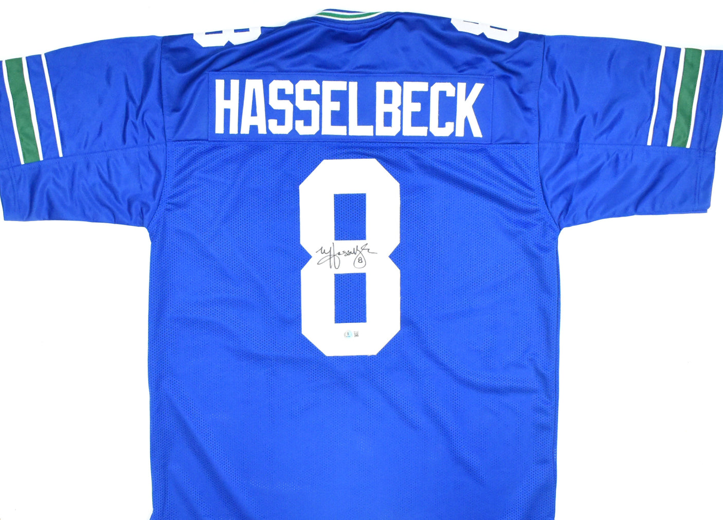 Matt Hasselbeck Autographed Light Blue Pro Style Jersey - Beckett W Hologram