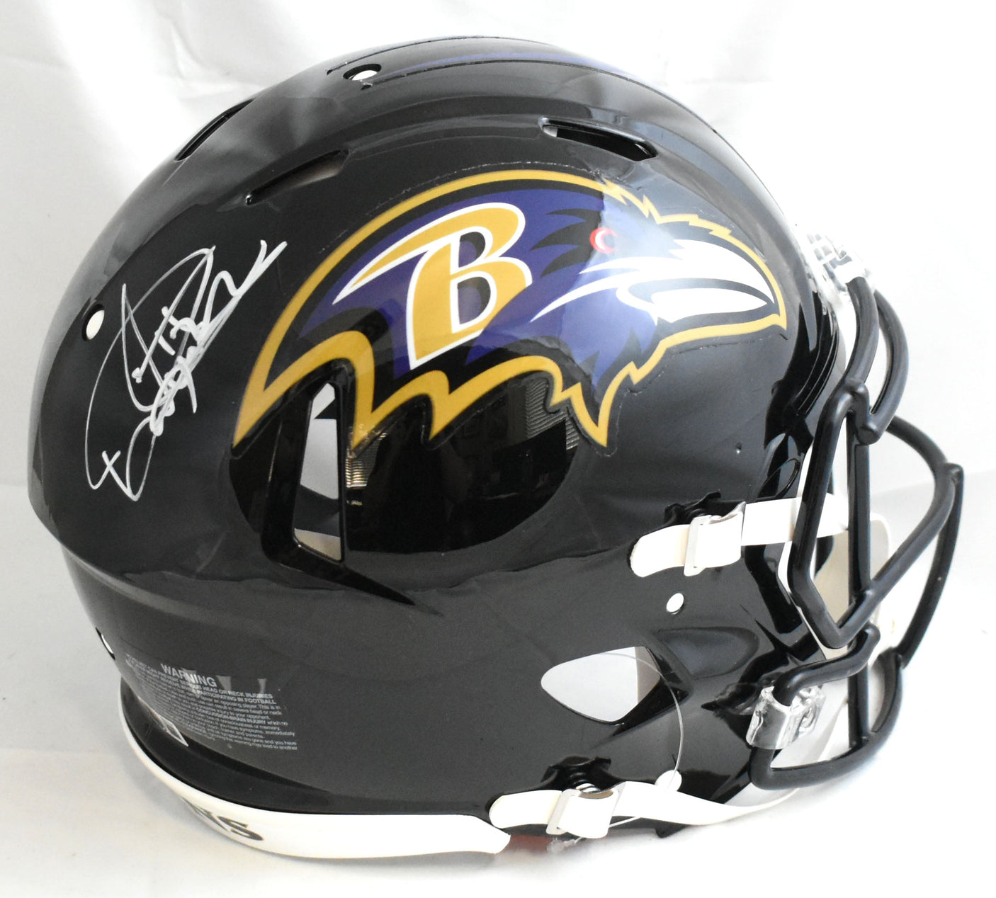Derrick Henry Autographed Ravens F/S Speed Authentic Helmet - Beckett W Hologram