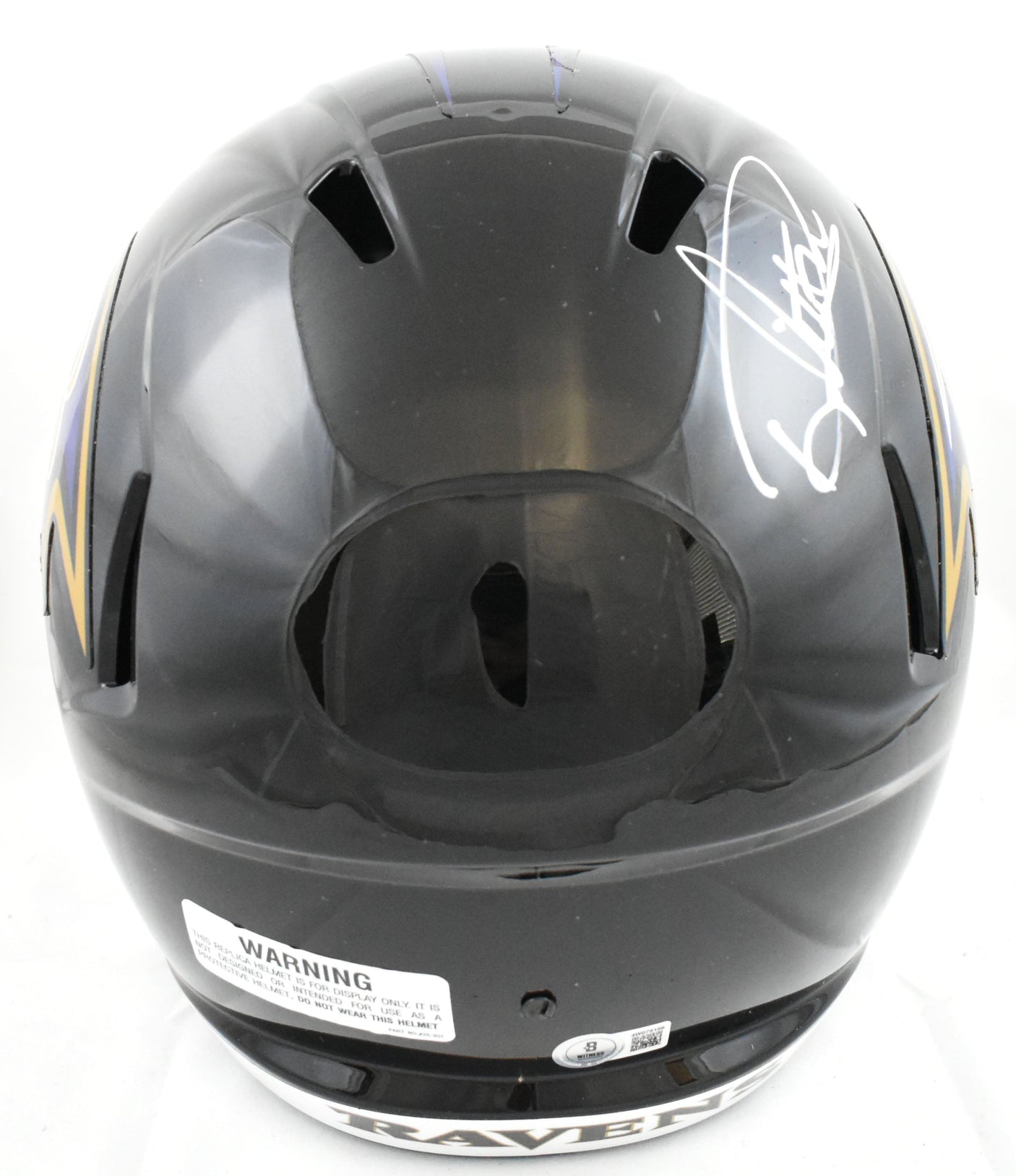 Derrick Henry Autographed Baltimore Ravens F/S Speed Helmet - Beckett W Hologram