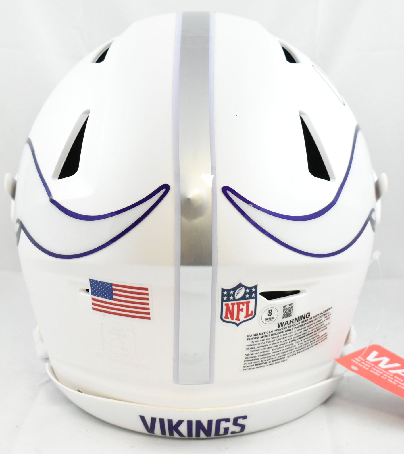 Justin Jefferson Signed Vikings F/S Alt 24 SpeedFlex Helmet - Beckett W Holo