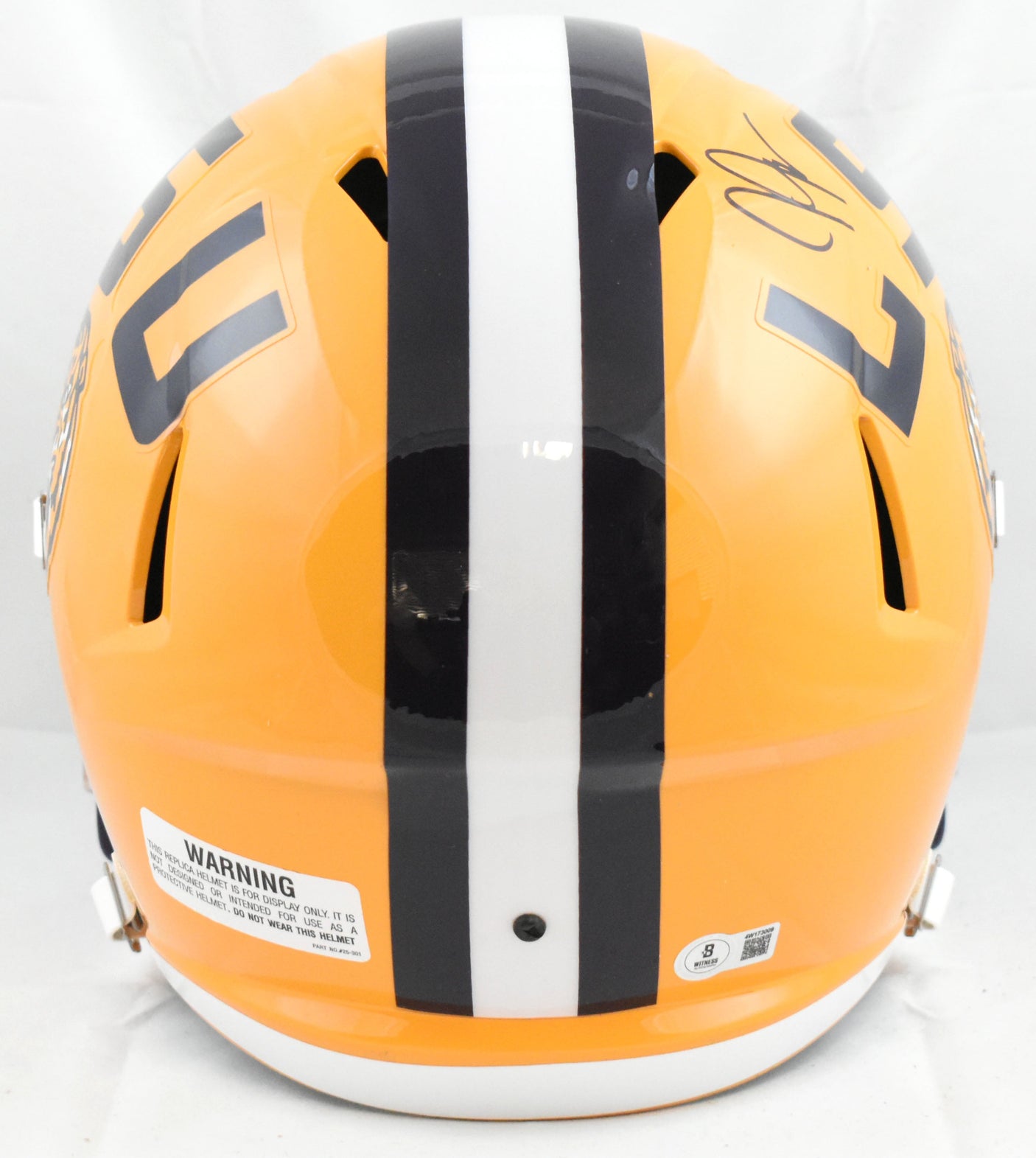 Justin Jefferson Autographed LSU Tigers F/S Speed Helmet - Beckett W Hologram