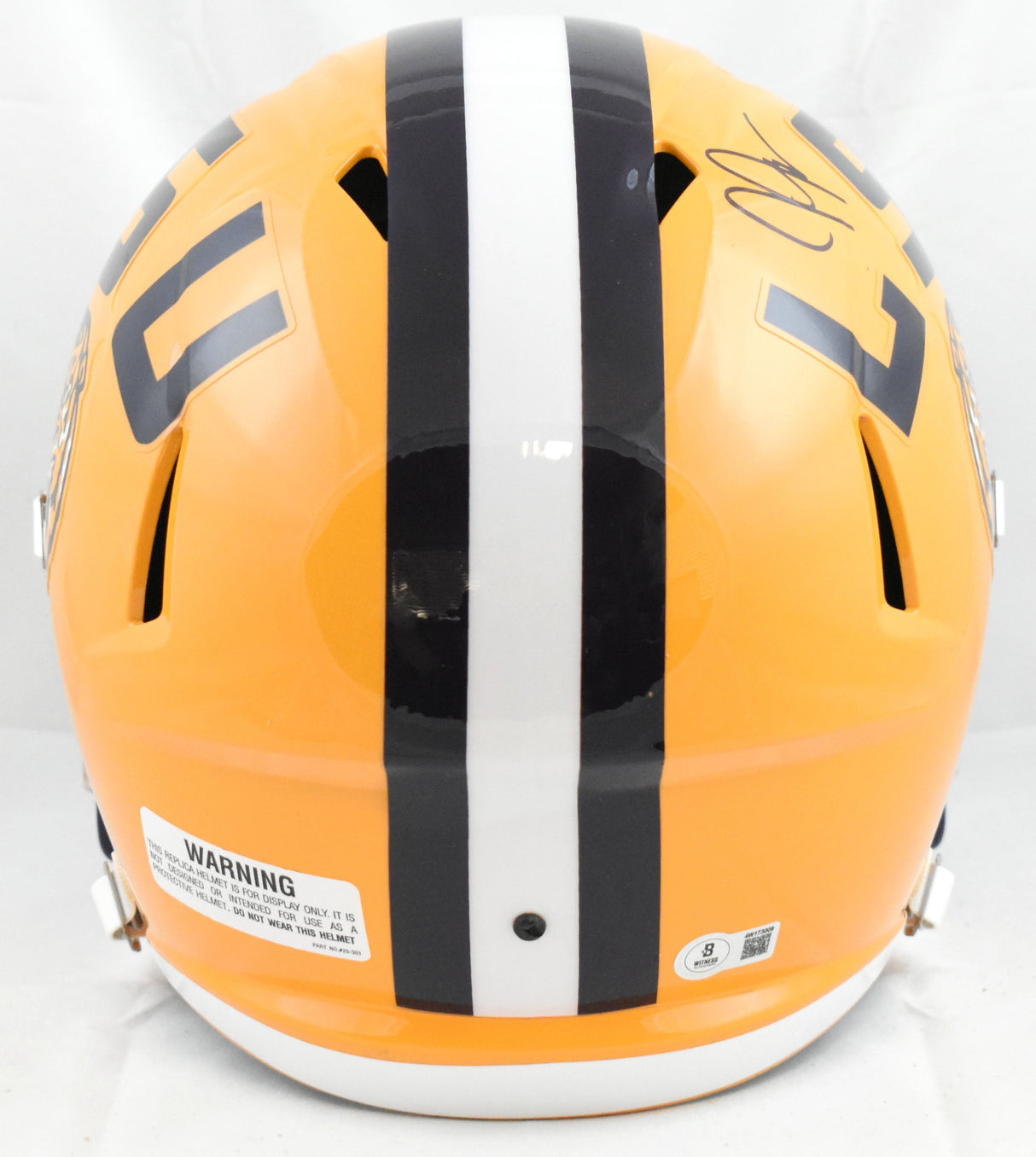 Justin Jefferson Autographed LSU Tigers F/S Speed Helmet - Beckett W Hologram