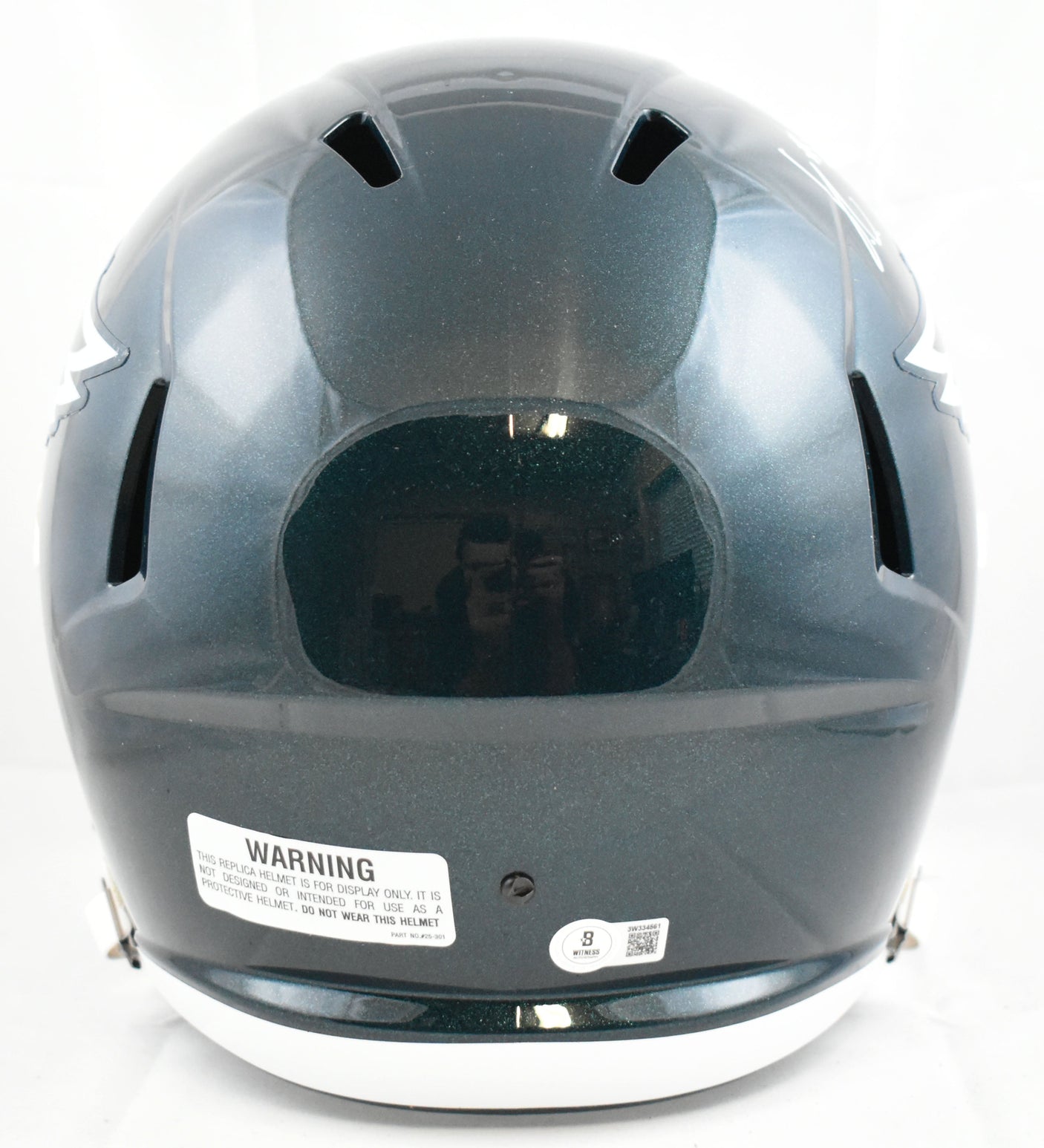 Jihaad Campbell Autographed Philadelphia Eagles F/S Speed Helmet- Beckett W Holo