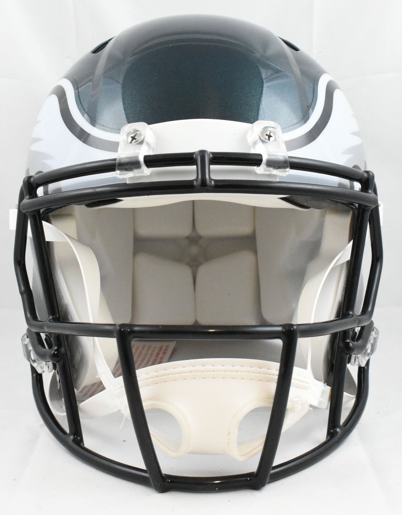 Jihaad Campbell Autographed Eagles F/S Speed Authentic Helmet- Beckett W Holo