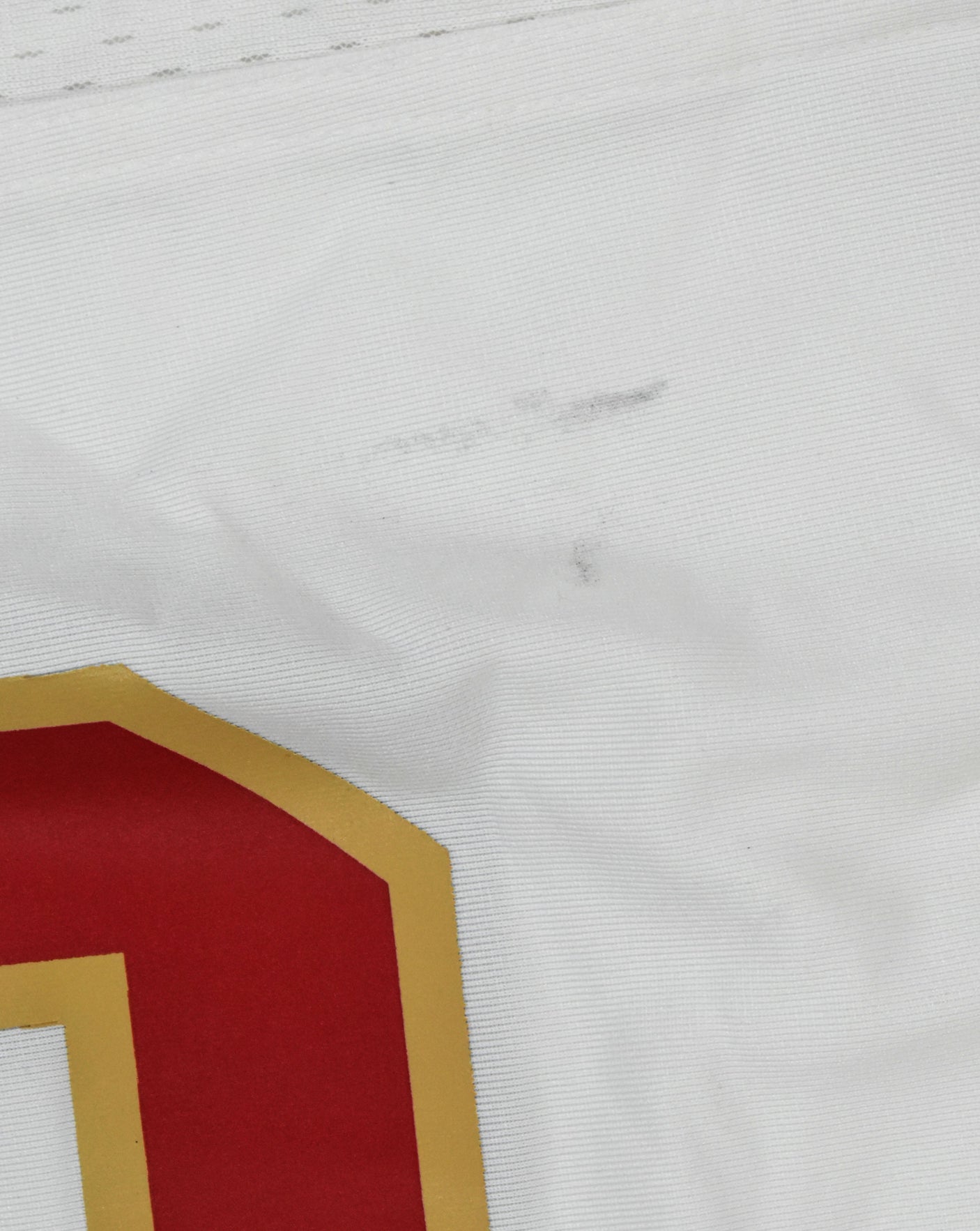 Christian McCaffrey Autographed 49ers Nike Tundra Game Jersey - Fanatics *Stain