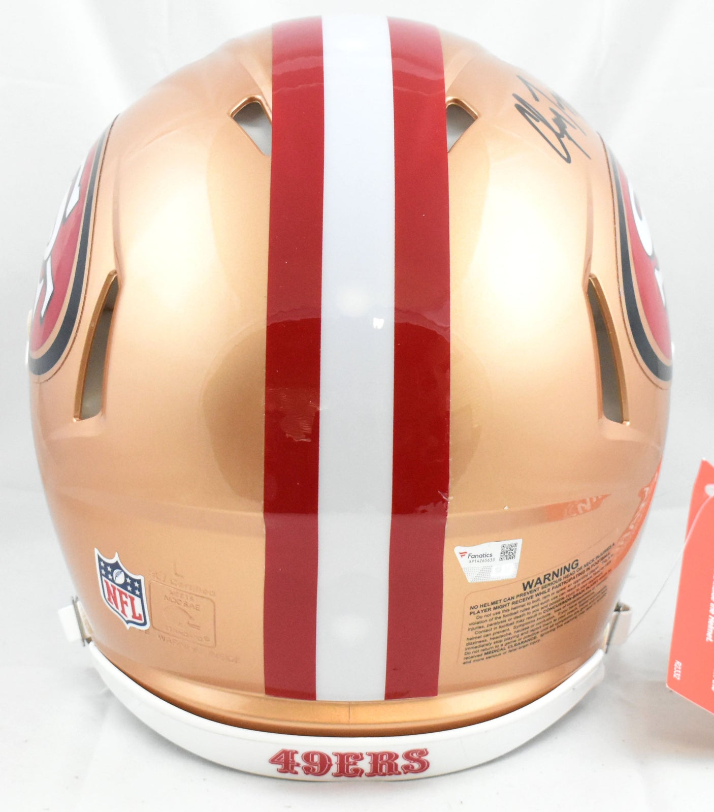 Christian McCaffrey Autographed 49ers F/S Speed Authentic Helmet - Fanatics