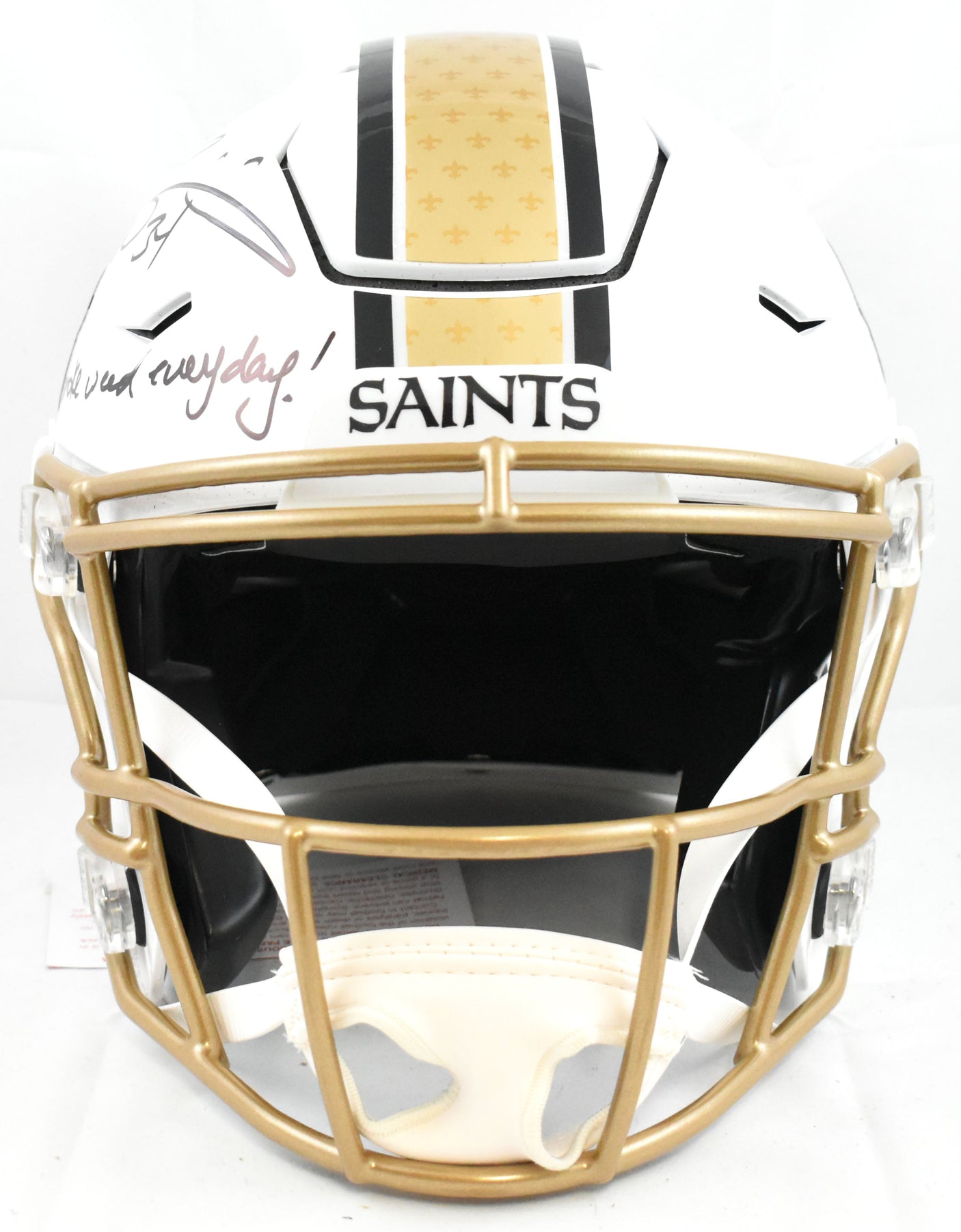 Ricky Williams Signed Saints F/S Alt 25 Speed Flex Helmet SWED - Beckett W Holo