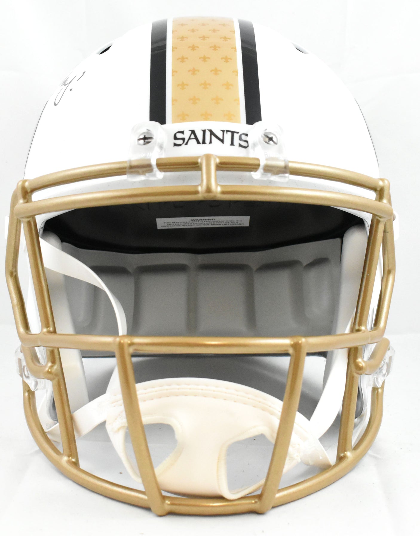 Ricky Williams Autographed Saints F/S Alt 25 Speed Helmet SWED - Beckett W Holo