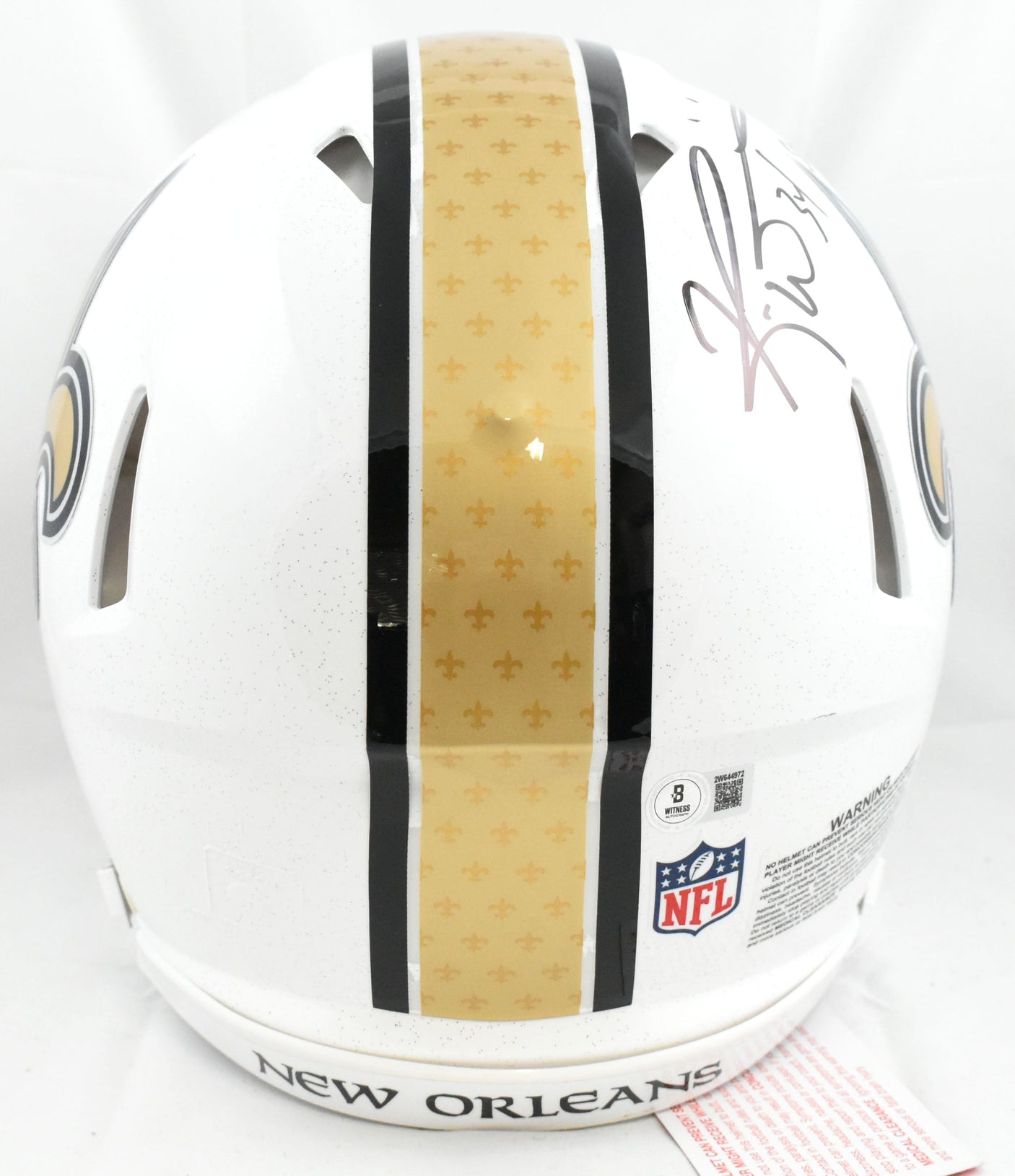 Ricky Williams Signed Saints F/S Alt 25 Speed Authentic Helmet - Beckett W Holo