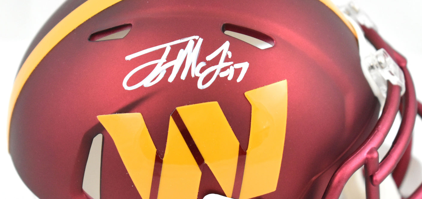 Terry McLaurin Signed Washington Commanders Speed Mini Helmet - Beckett W Holo